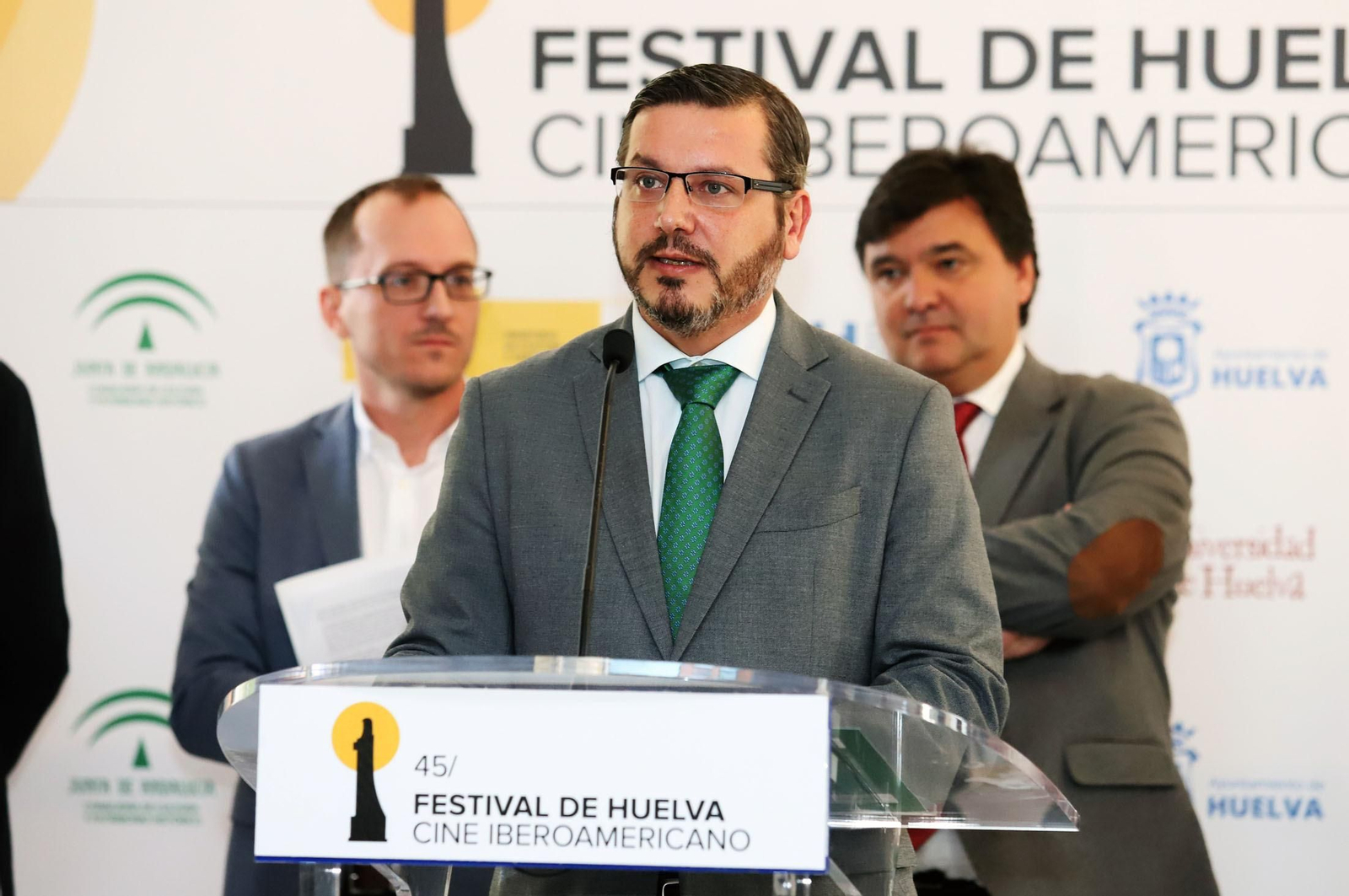 Imágenes de la presentación de la 45 edición del Festival de Huelva Cine Iberoamericano
