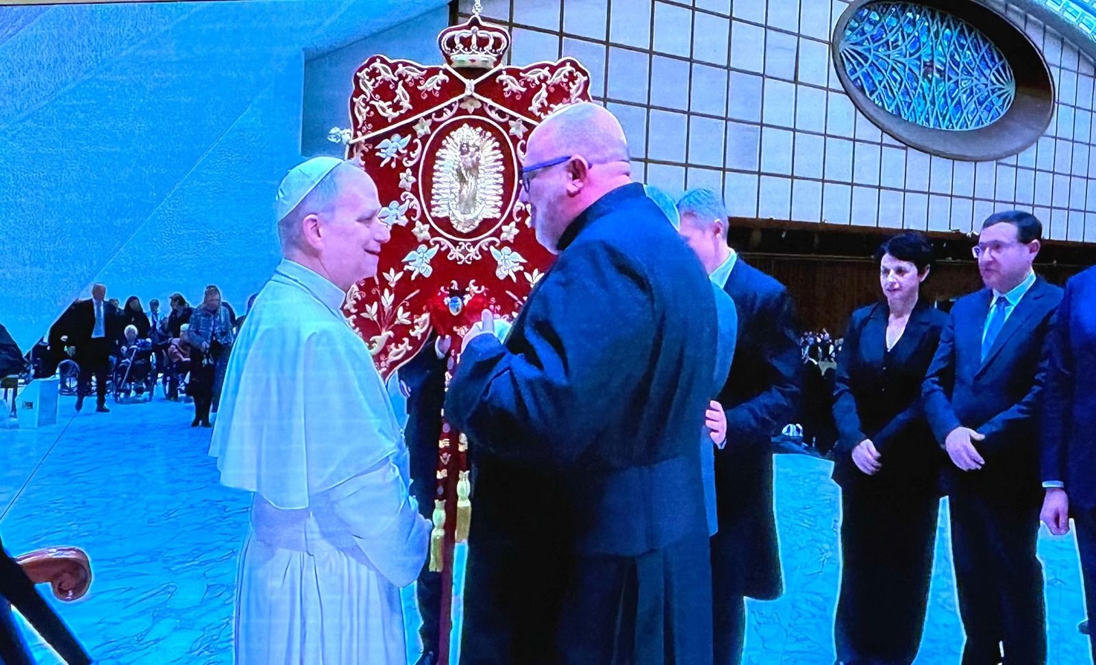 El Papa León XIV con la Hermandad de Aracena