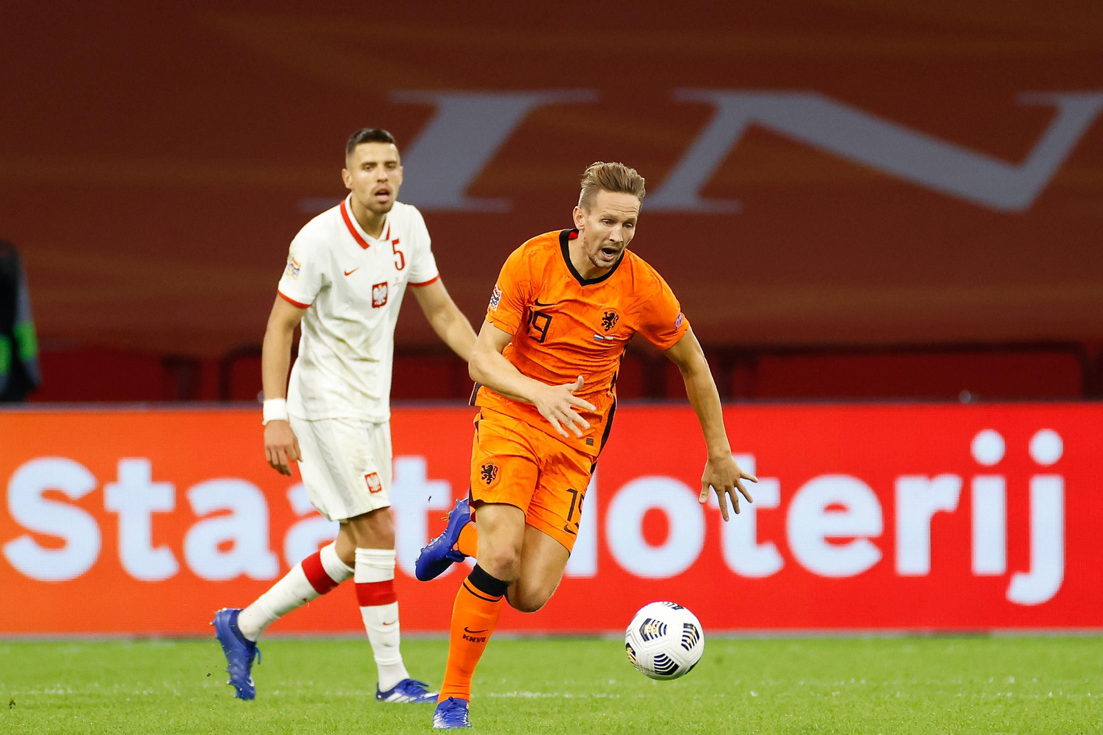 De Jong, en un partido del 4 de septiembre con Holanda.