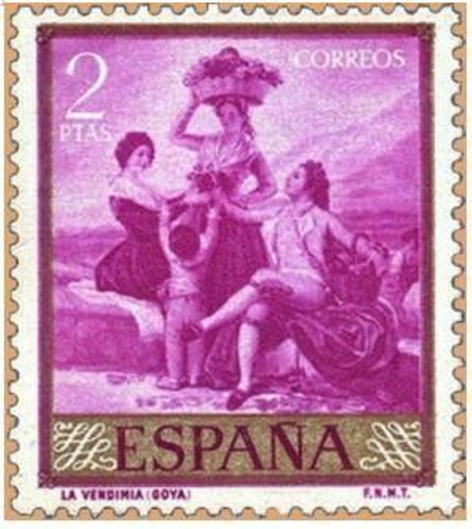 Sello dedicado a la vendimia.