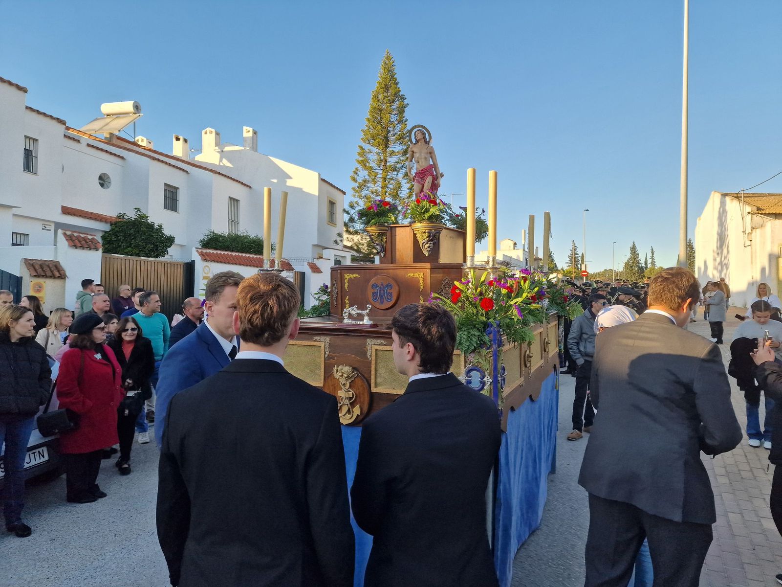 Una imagen de la procesión de San Sebastián el pasado año.