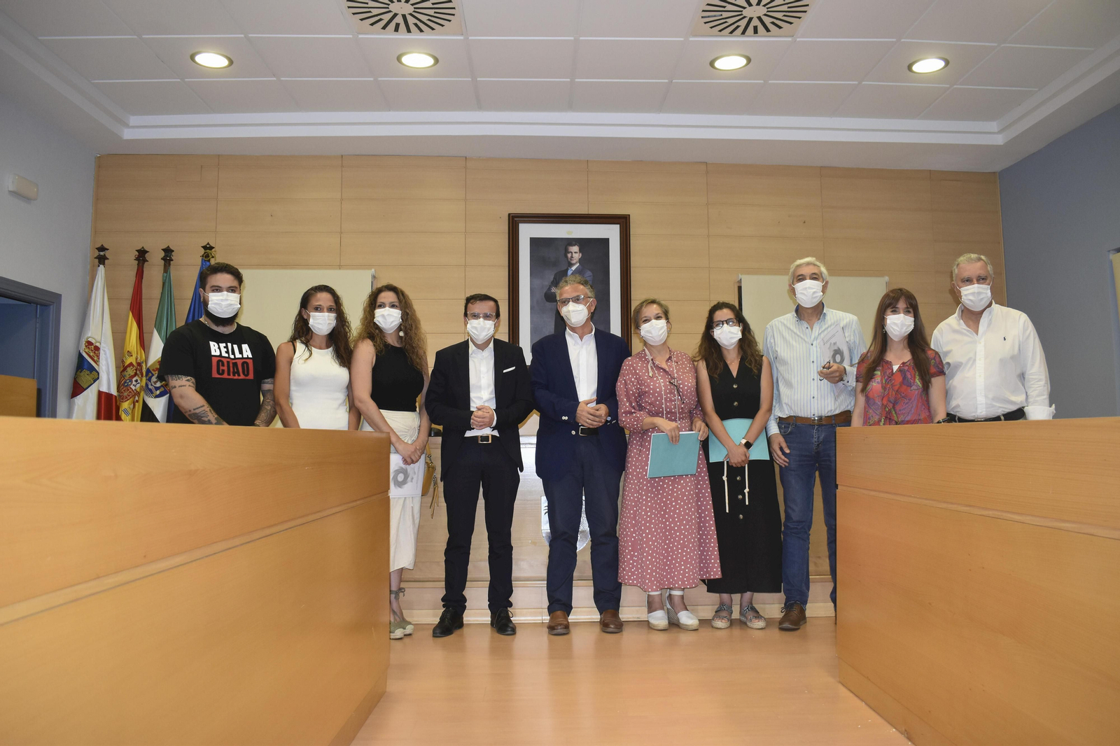 Imagen de la Comisión de Expertos que sugirió los nombres de Concordia del Guadiana y Mestas del Guadiana