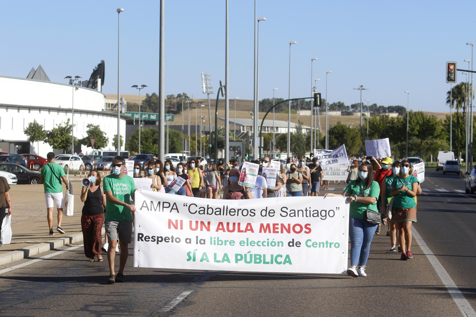 Una de las protestas de los colegios cordobeses afectados.