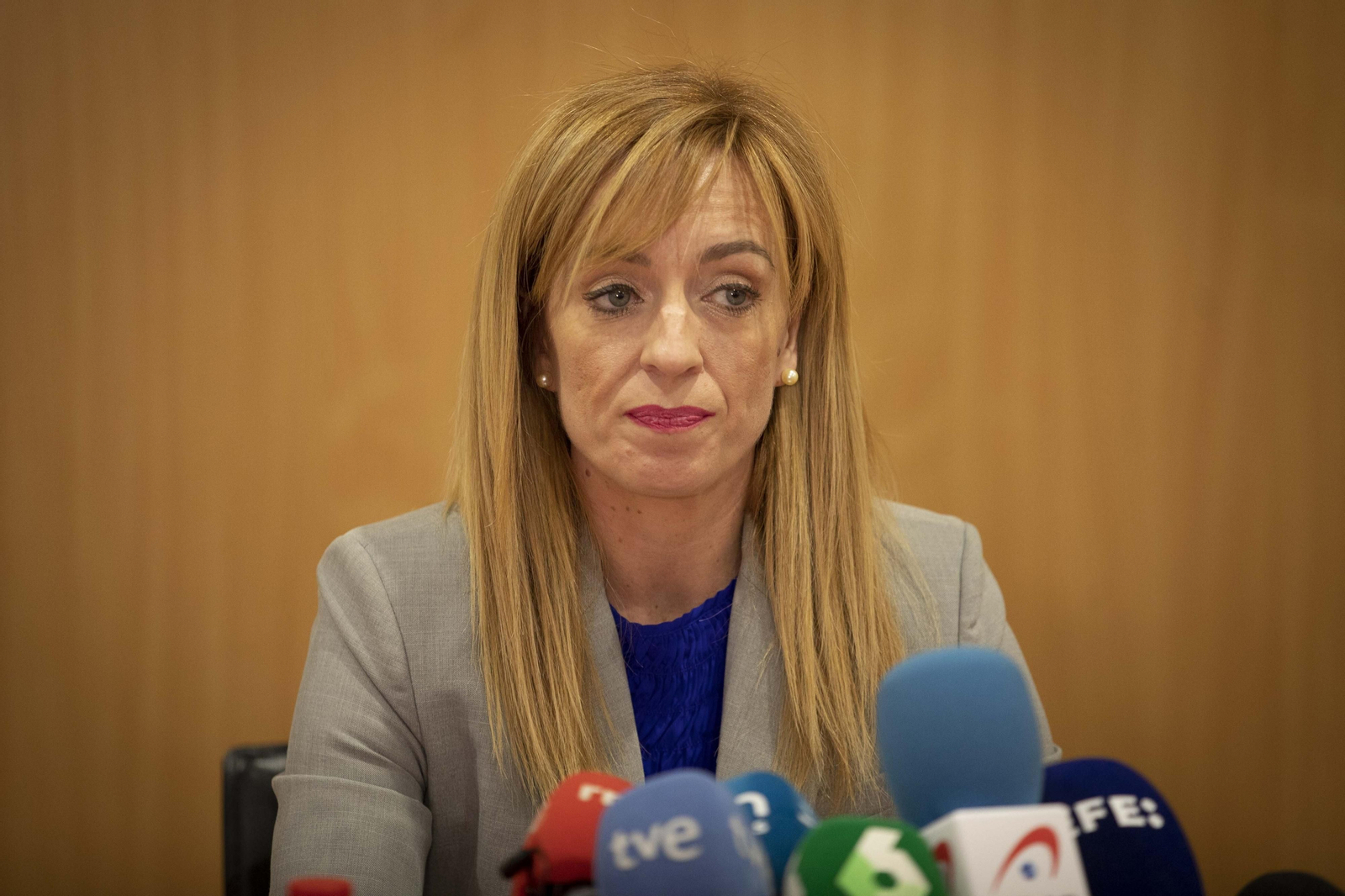 Rueda de prensa de Berta  Linares  en el Ayuntamiento de Maracena