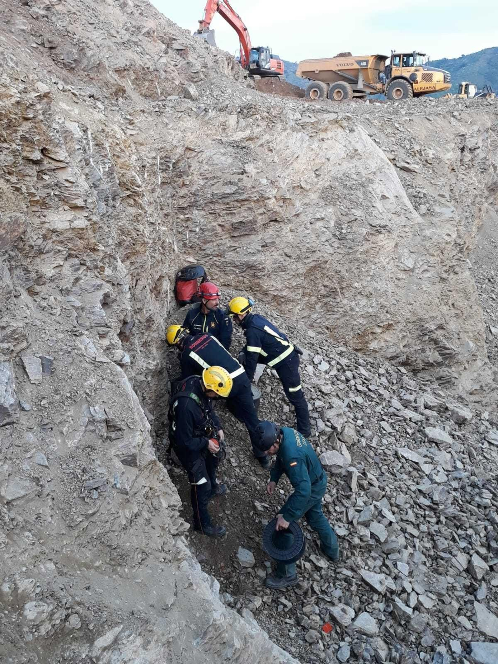 Imágenes de los trabajos para el rescate de Julen