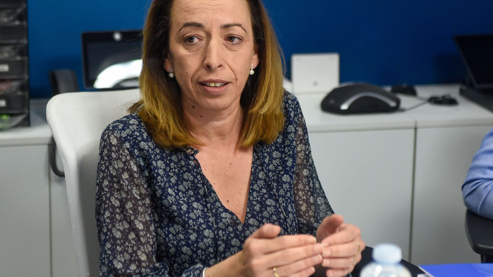 Diana Melero, de Telefónica, durante el debate