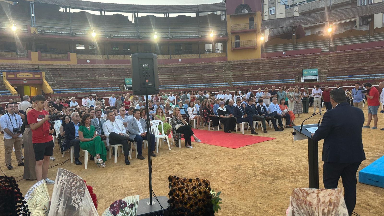 Acto de presentación en el coso de La Merced.