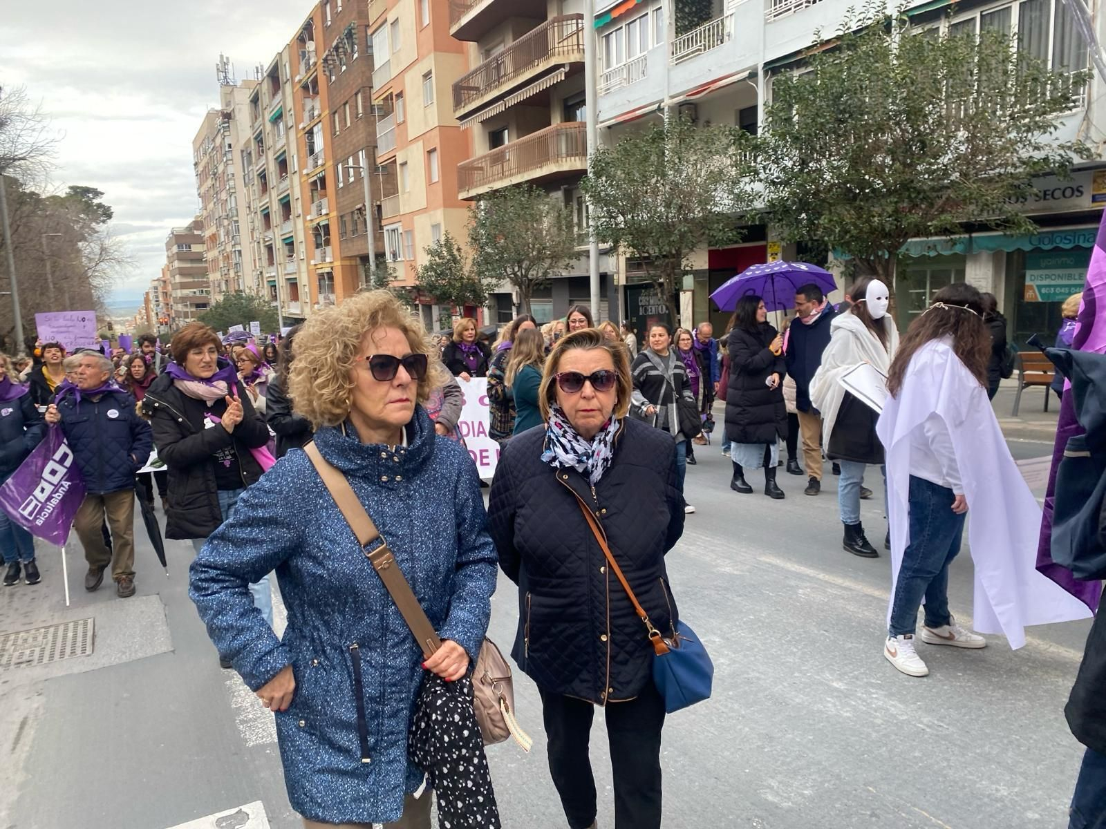 Manifestación del Día Internacional de la Mujer en Jaén.