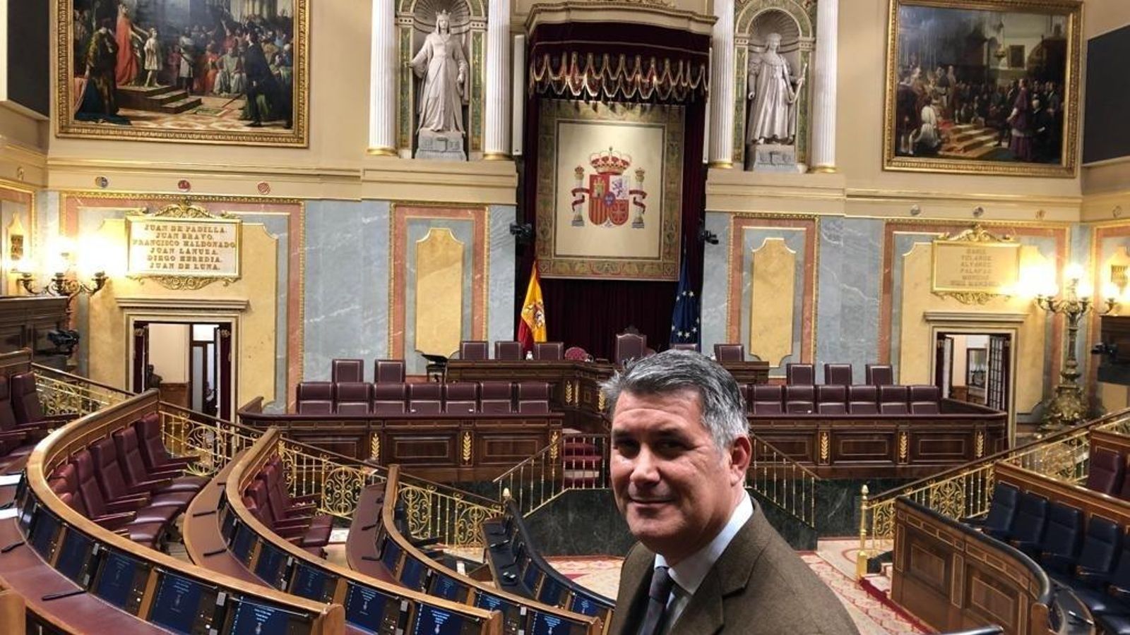 Ignacio Romaní en el Congreso de los Diputados.