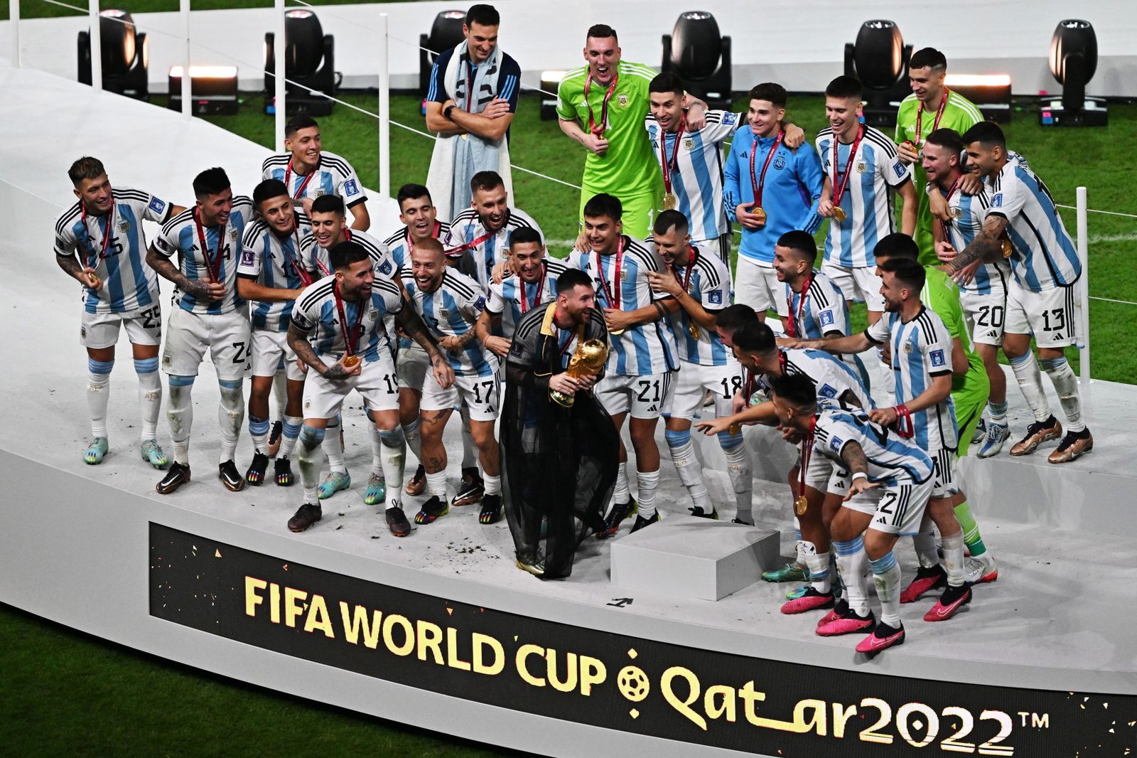Las fotos de Messi con la Copa del Mundo