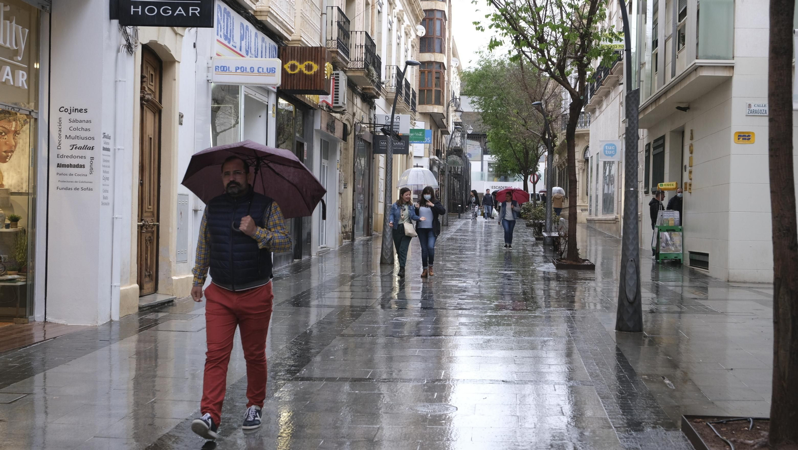 Imágenes de la lluvia en Almería.
