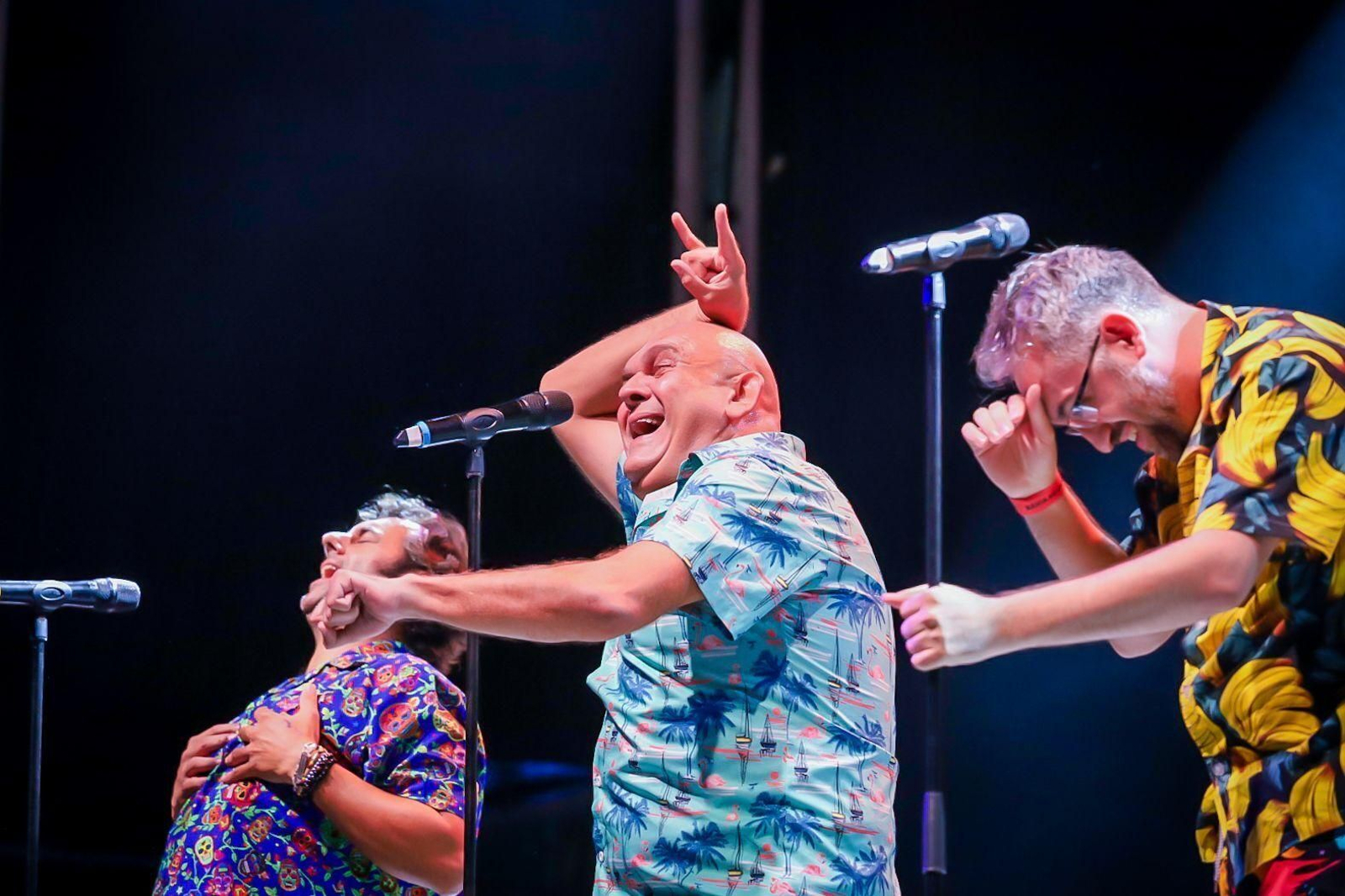 El Comandante Lara durante una actuación.