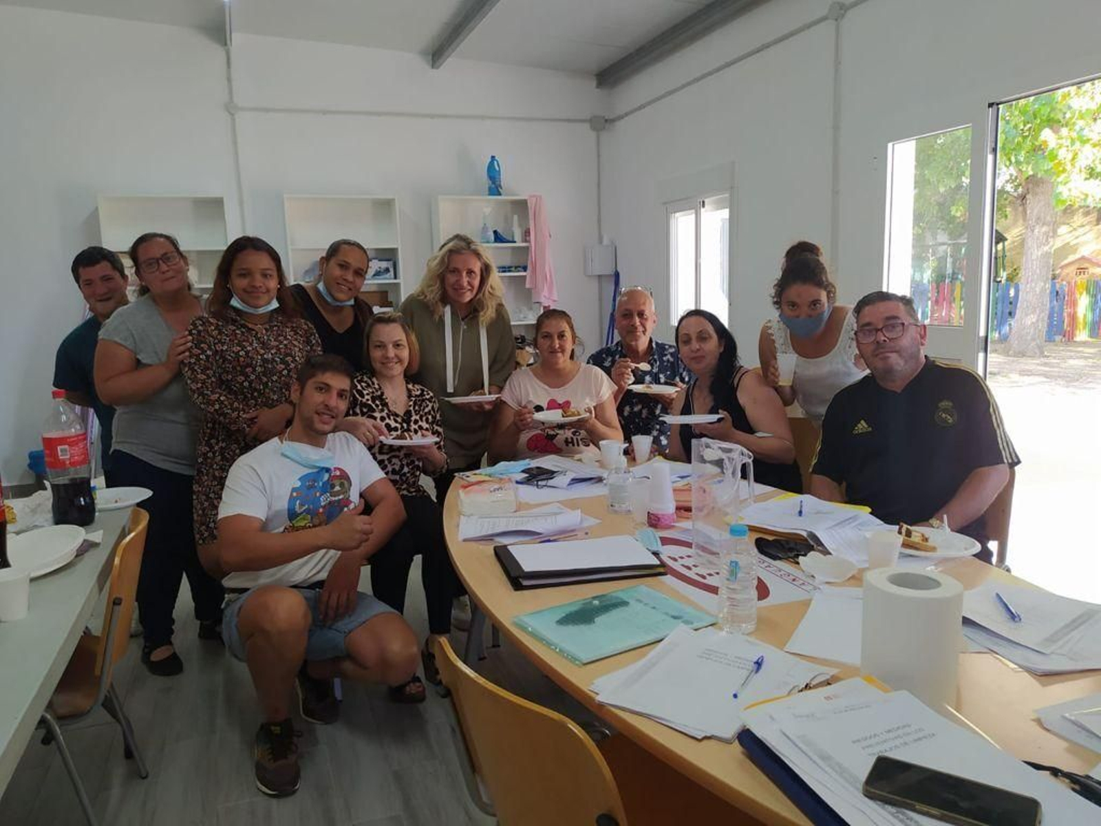 Los participantes en el proyecto Aecetia Campo de Gibraltar de la Fundación Persán y Nuevo Hogar Betania