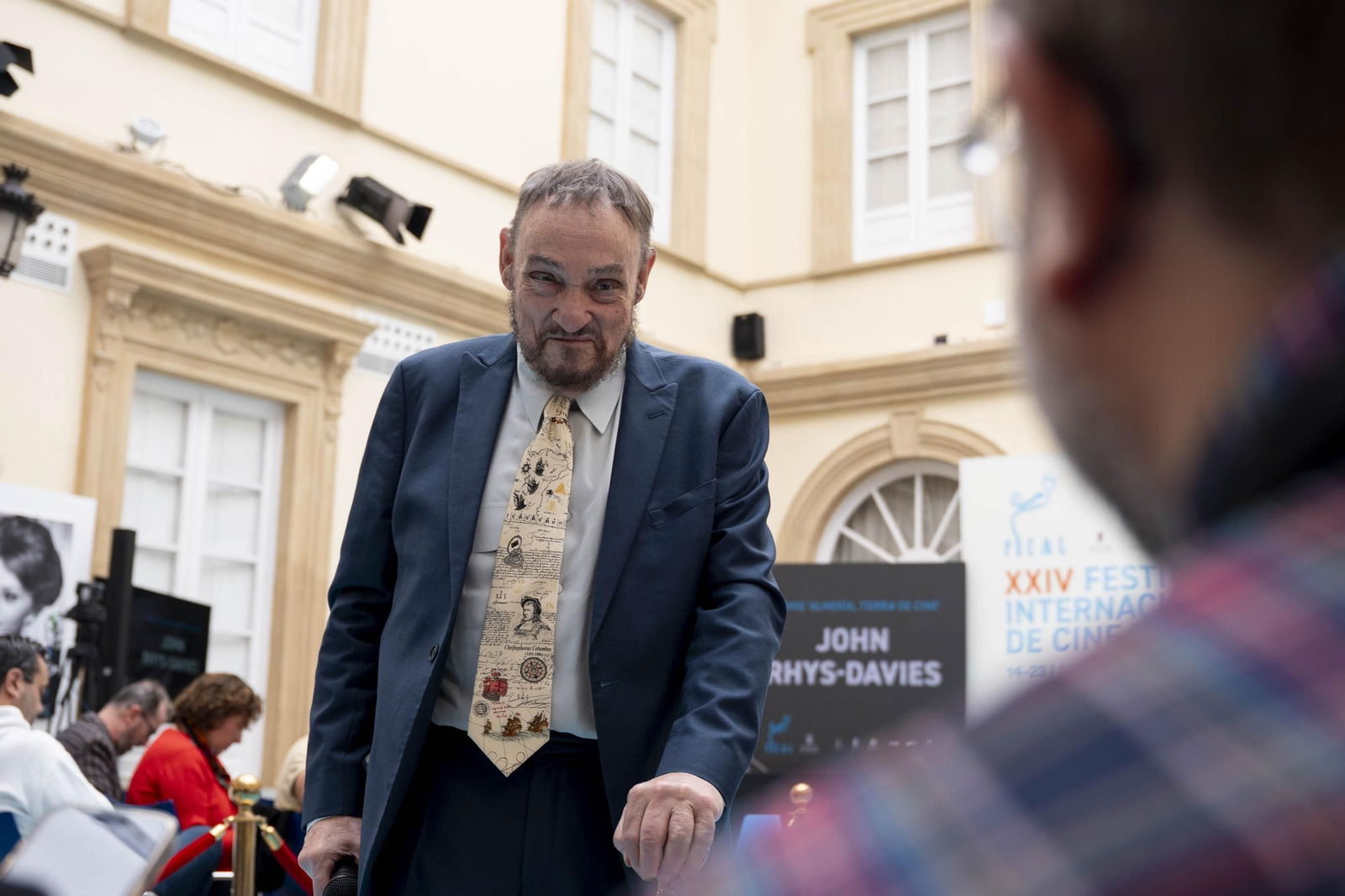 La estrella a JOHN RHYS-DAVIES luce en el paseo de la fama de Almería