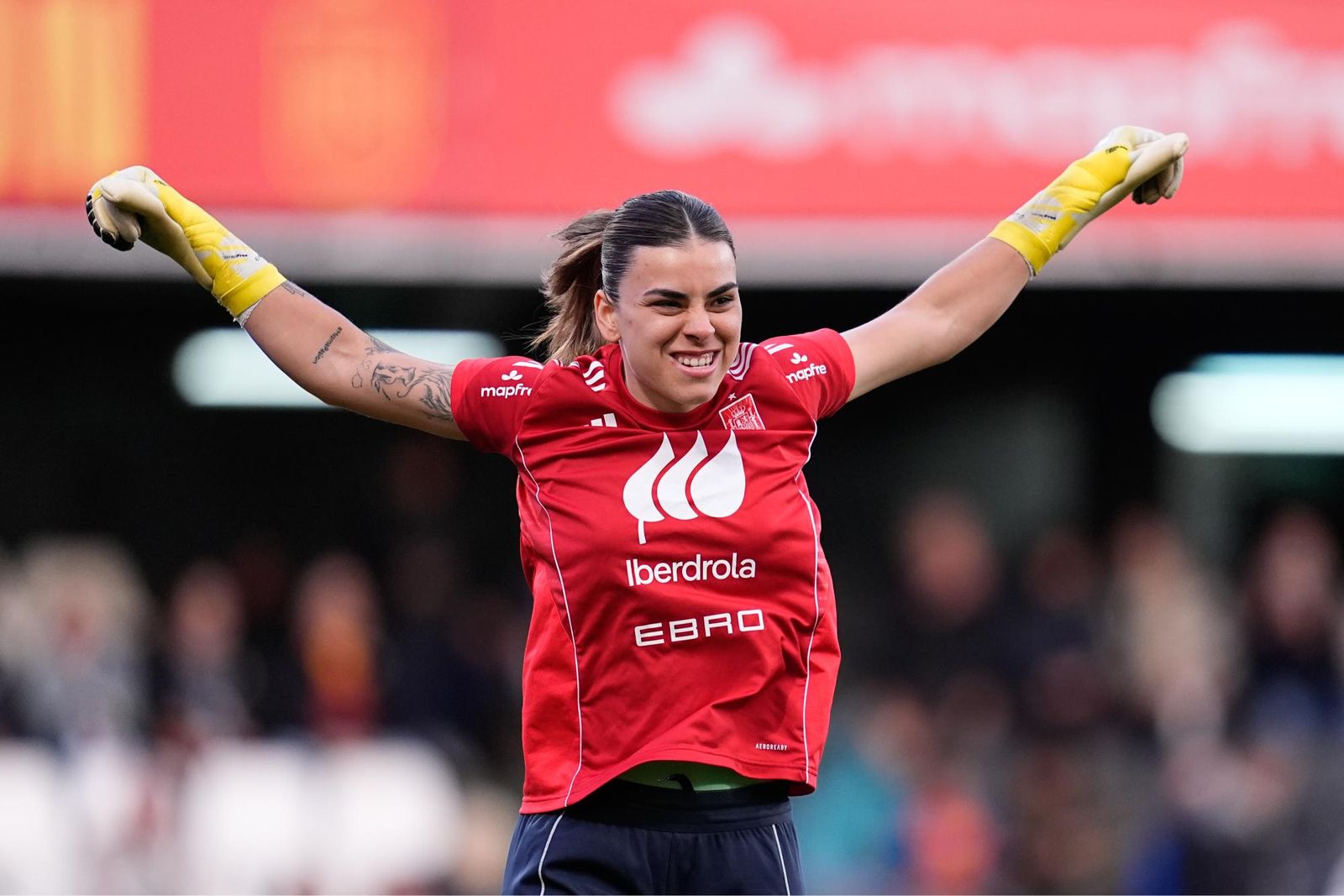 Las fotos del España-Islandia de fútbol femenino