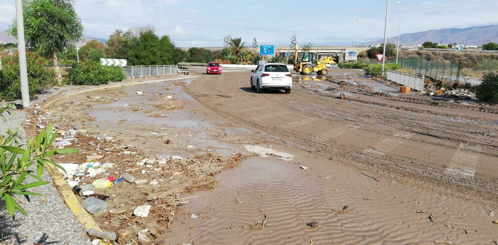 Las imágenes del paso de la gota fría por Almería