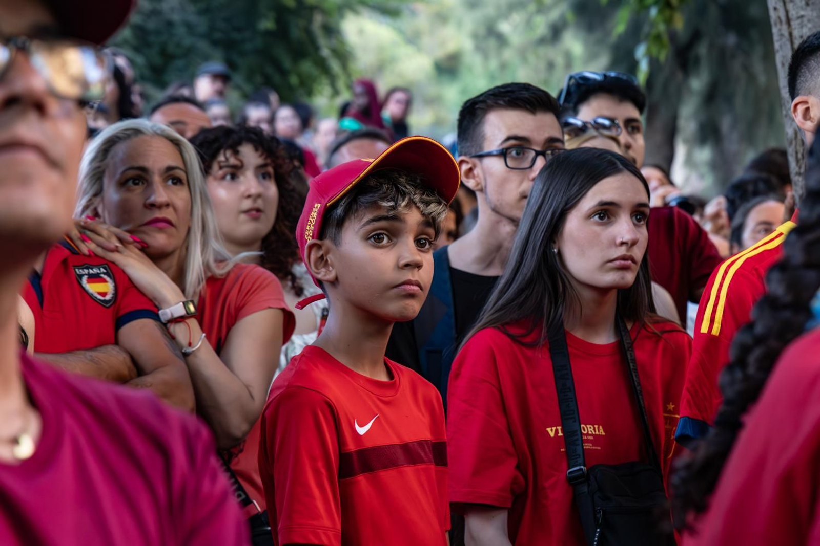 La euforia jiennense por la victoria de España, imágenes