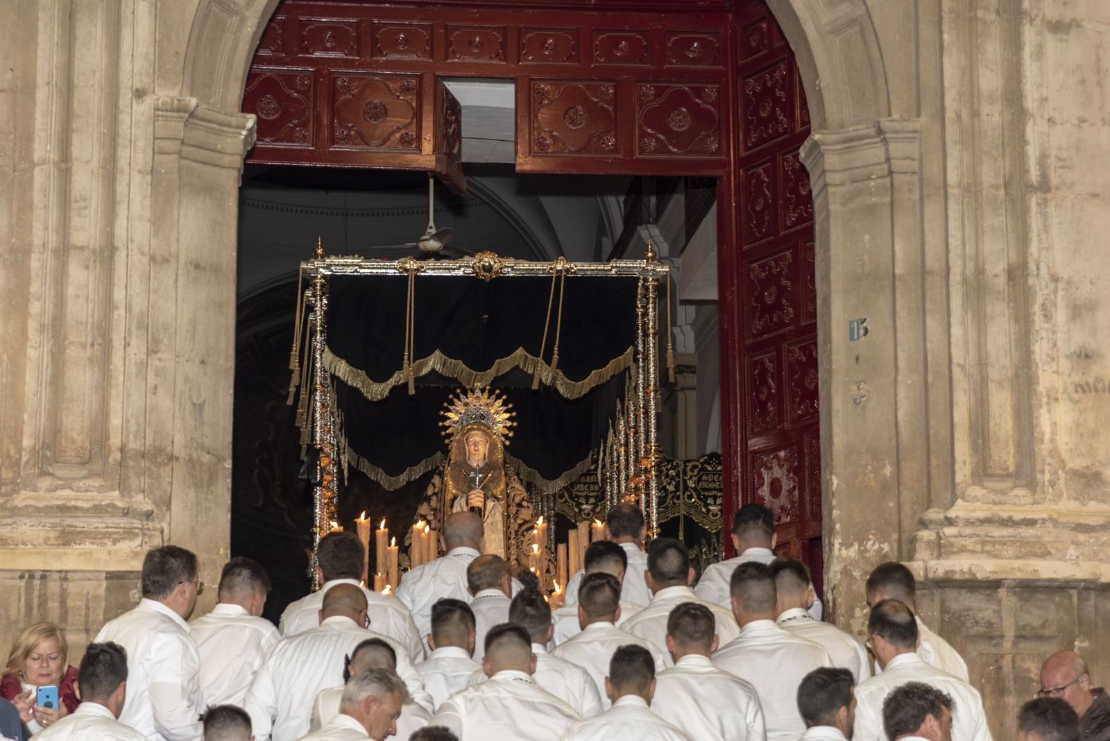 Imágenes de la procesión del Jueves Santo en Cuevas