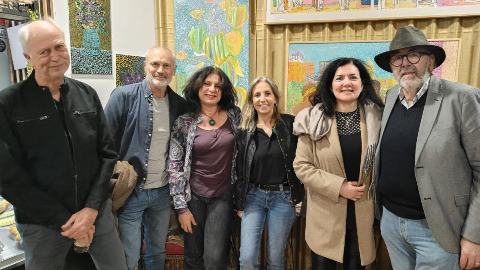 Miguel Monedero, Pepe Sánchez, Asun Sánchez, Mila de la Orden, Ana María Cornejo y Manolo Pérez Fabra.