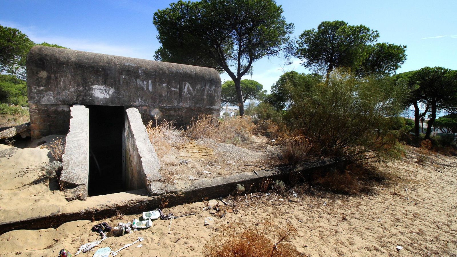 Búnkeres en las playas de Huelva