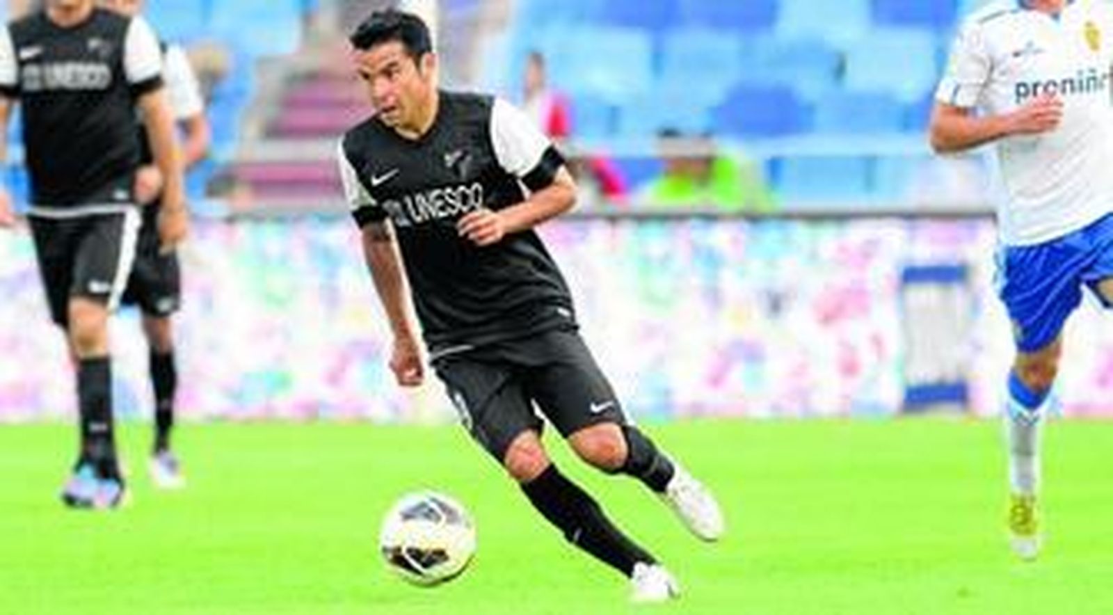 Saviola debutó y disputó todo el segundo tiempo frente al Zaragoza, pero solo dispuso de una ocasión clara de gol.