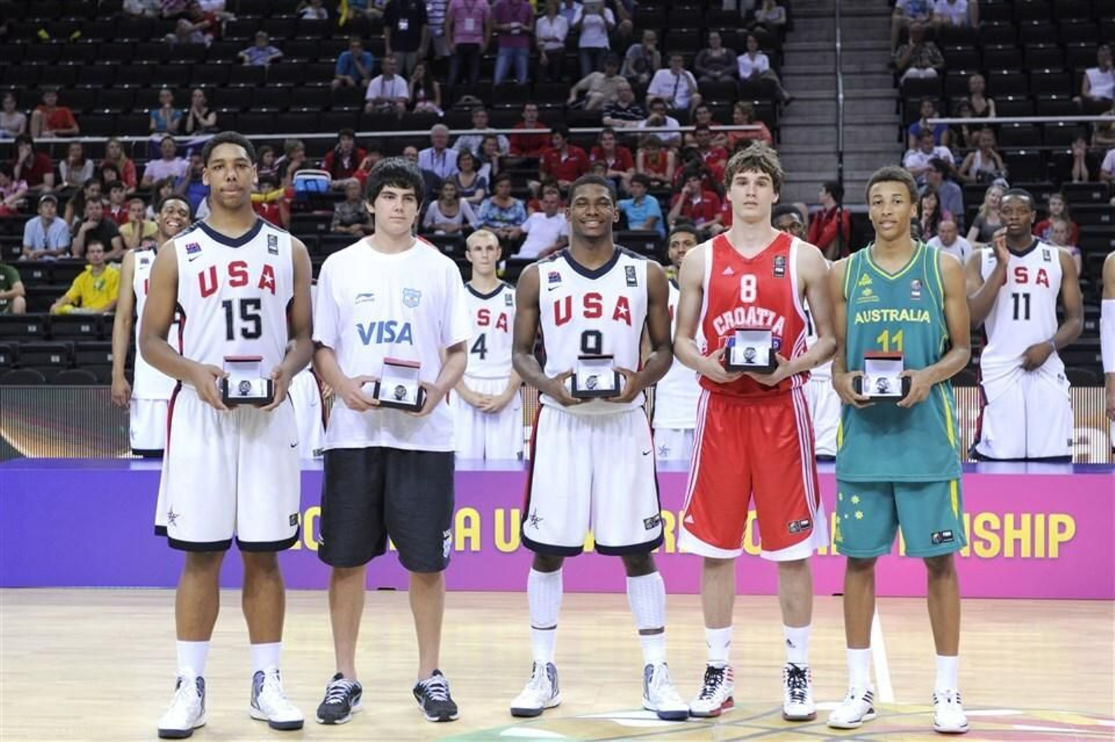 Okafor, Deck, Winslow, Hezonja y Exum, quinteto ideal de 2012.