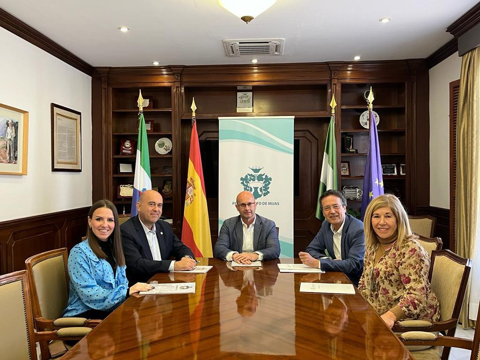 La reunión mantenida entre el Ayuntamiento y la asociación La Barandilla.