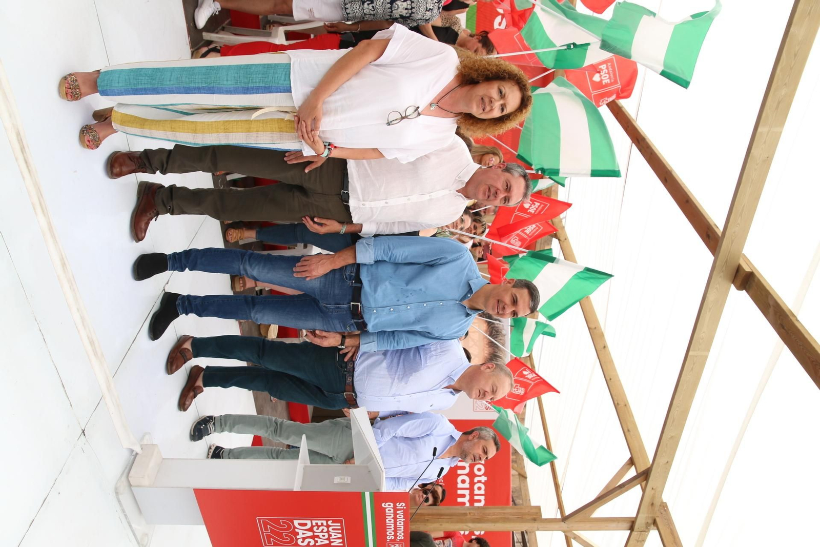 Juan Espadas comienza la campaña electoral con Pedro Sánchez, en imágenes