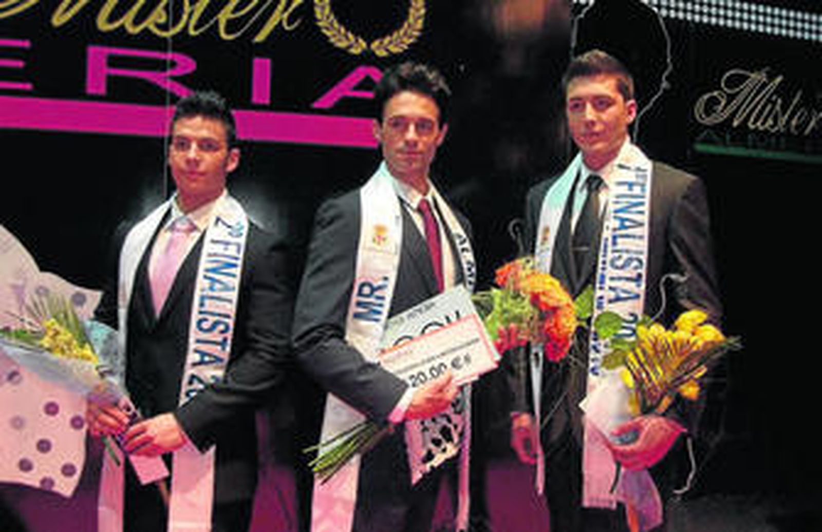 José Miguel Navarro Cabello entre Vicente Padilla y Francisco Jesús Rodríguez.