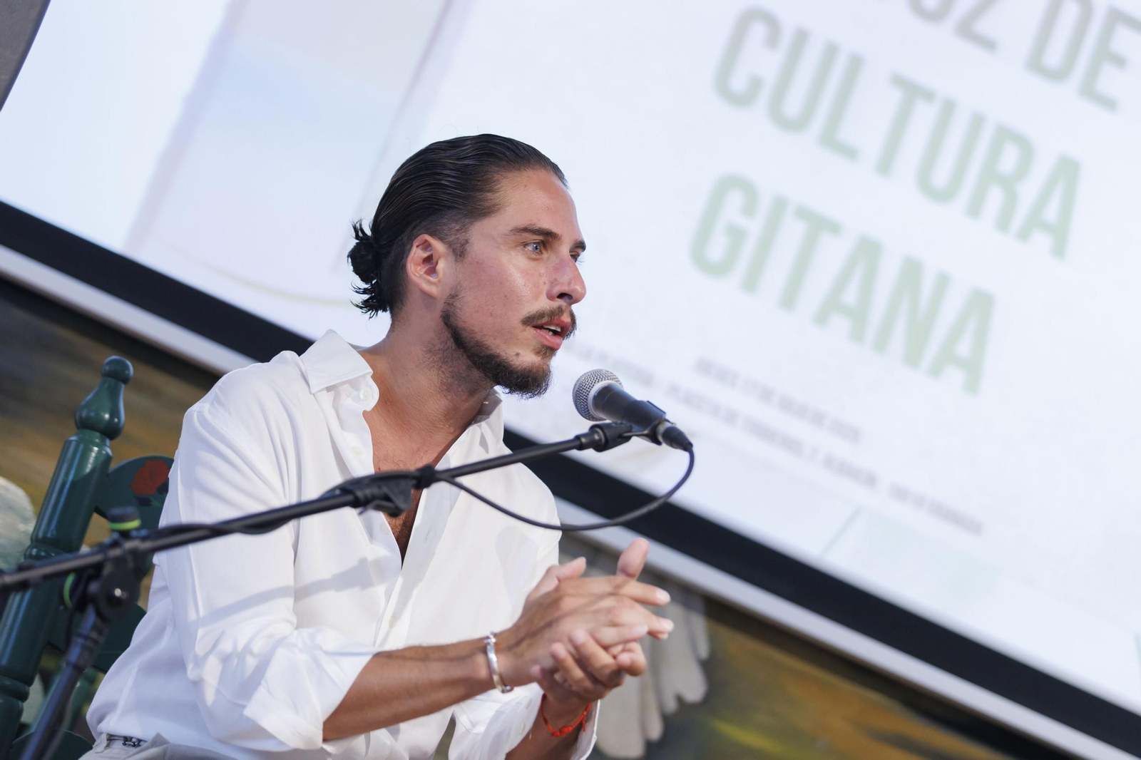 Kiki Morente durante el acto 'El arte como altavoz de la cultura gitana'