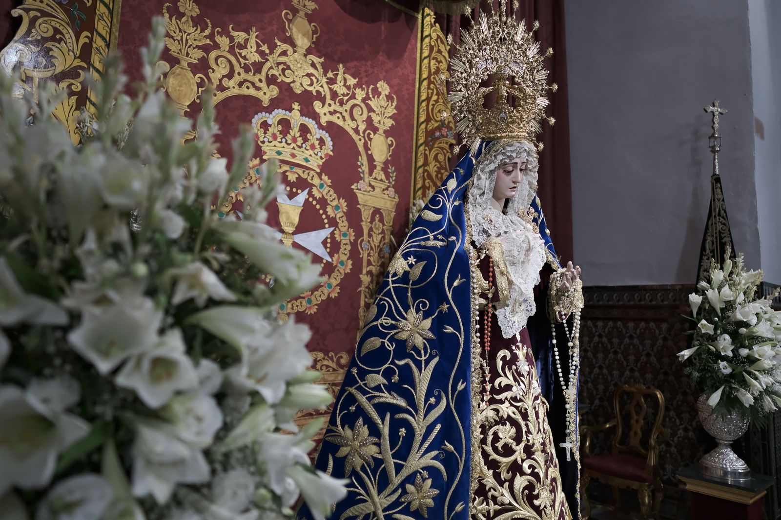 Las imágenes de la veneración a la Virgen del Rosario de Montesión