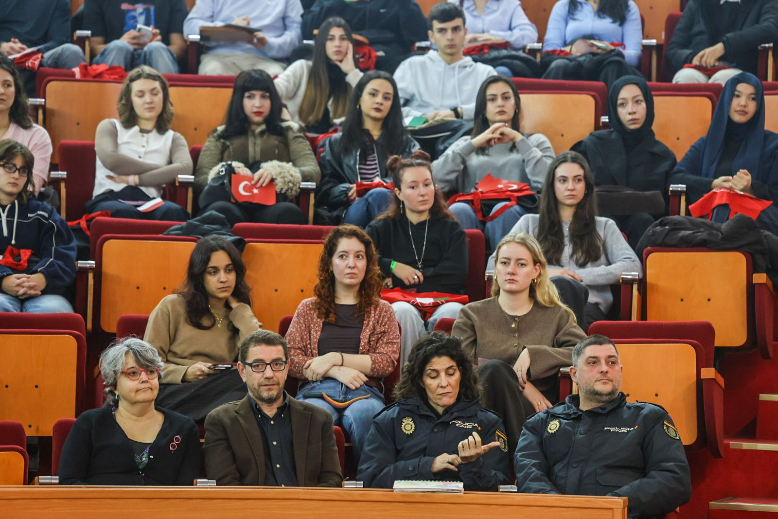 Fotografías de la llegada de estudiantes Erasmus a la Universidad de Huelva