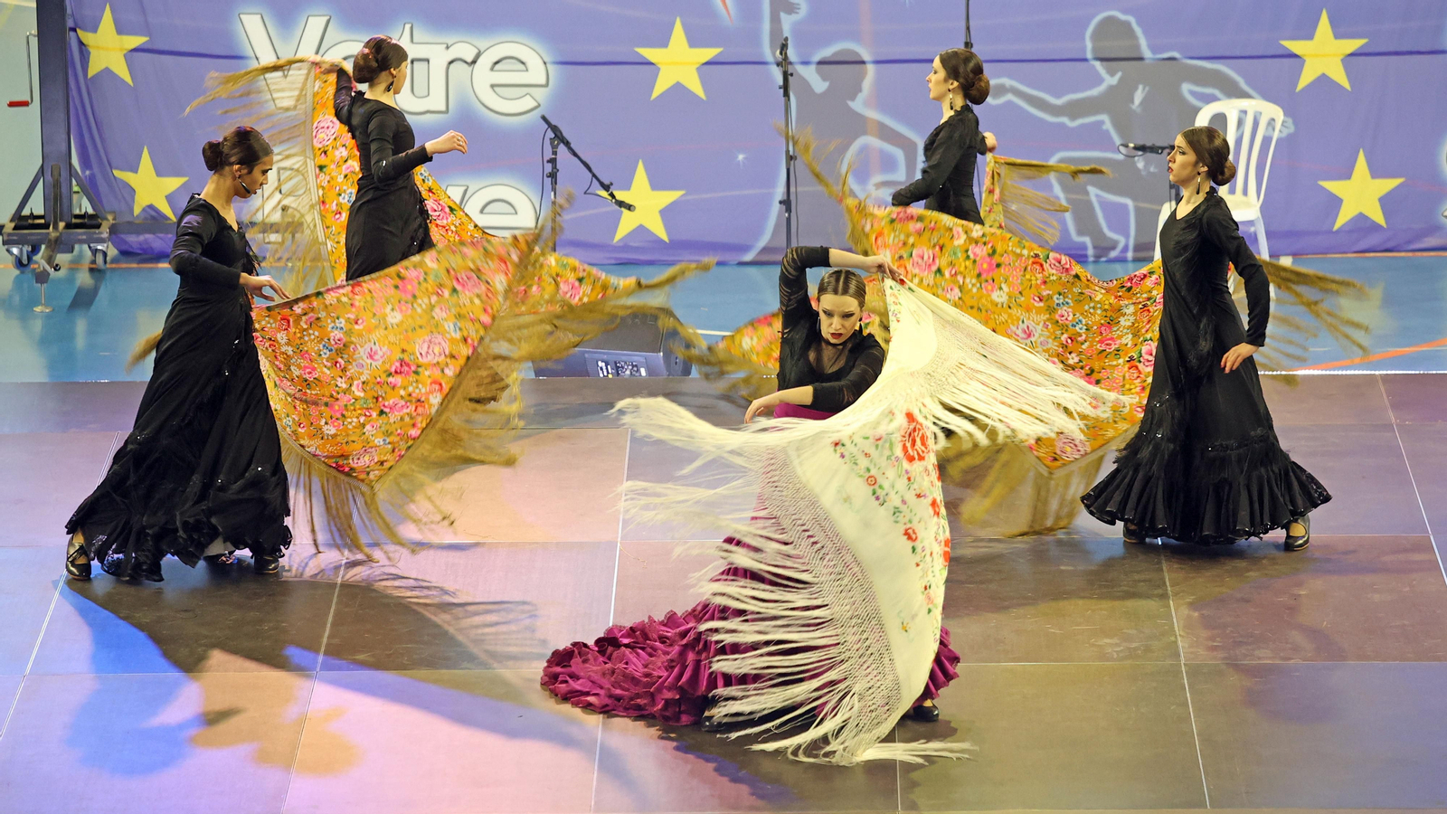 Concurso de baile ‘Dancing Stars’ en el Palacio de Deportes de Chapín en Jerez