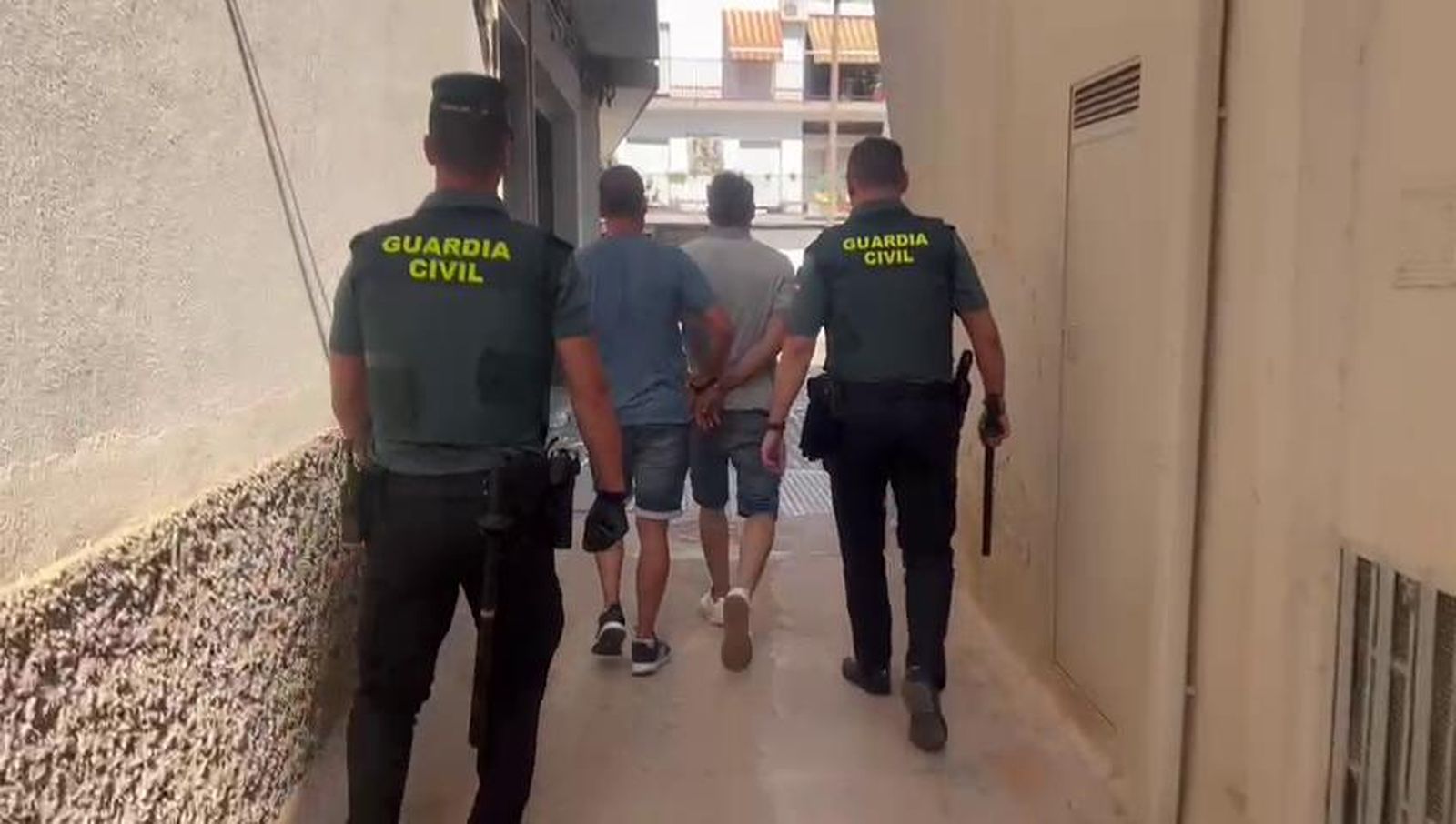 Imagen de la detención del ladrón del bolso