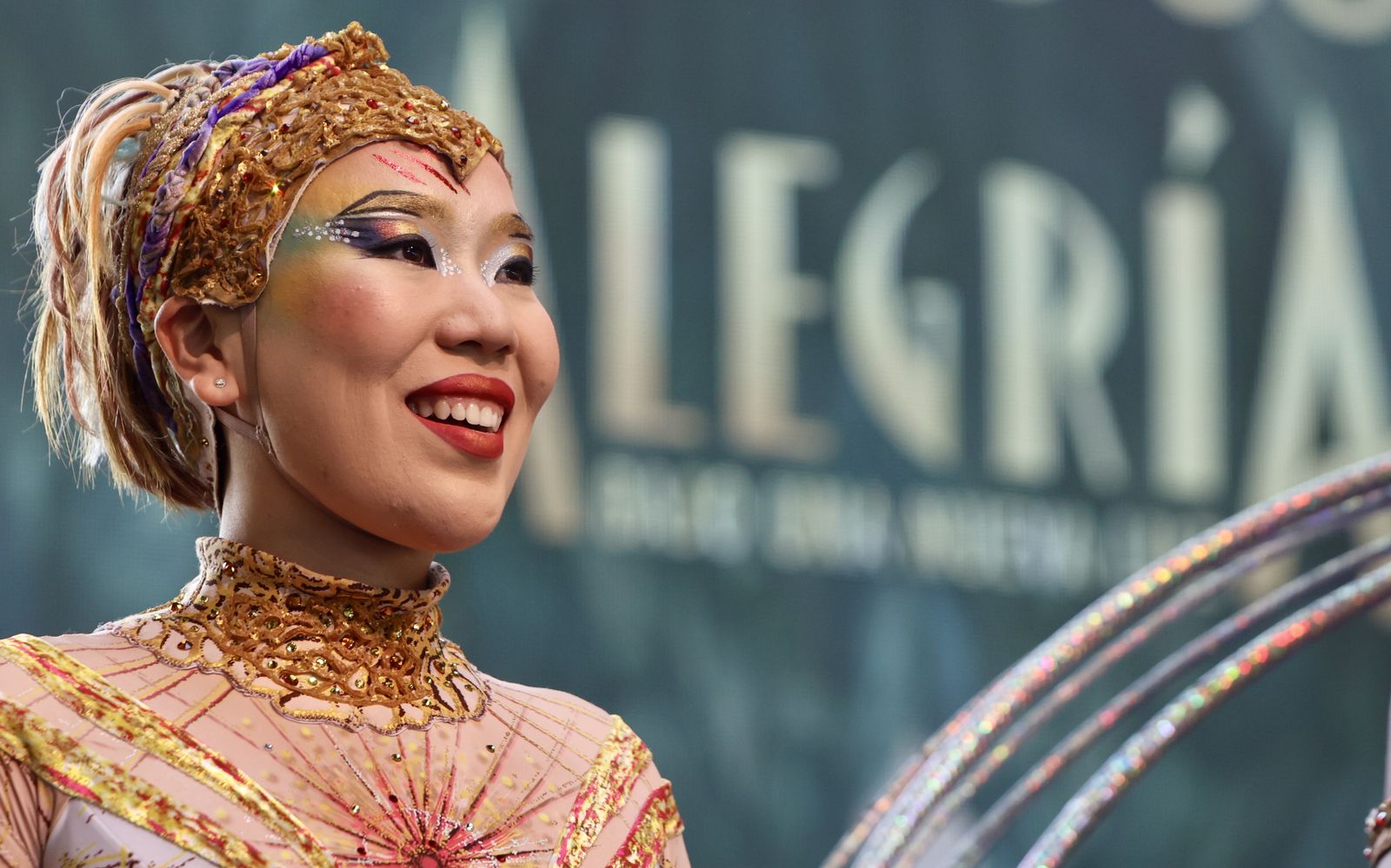 Presentación del espectáculo Alegría, del Circo del Sol