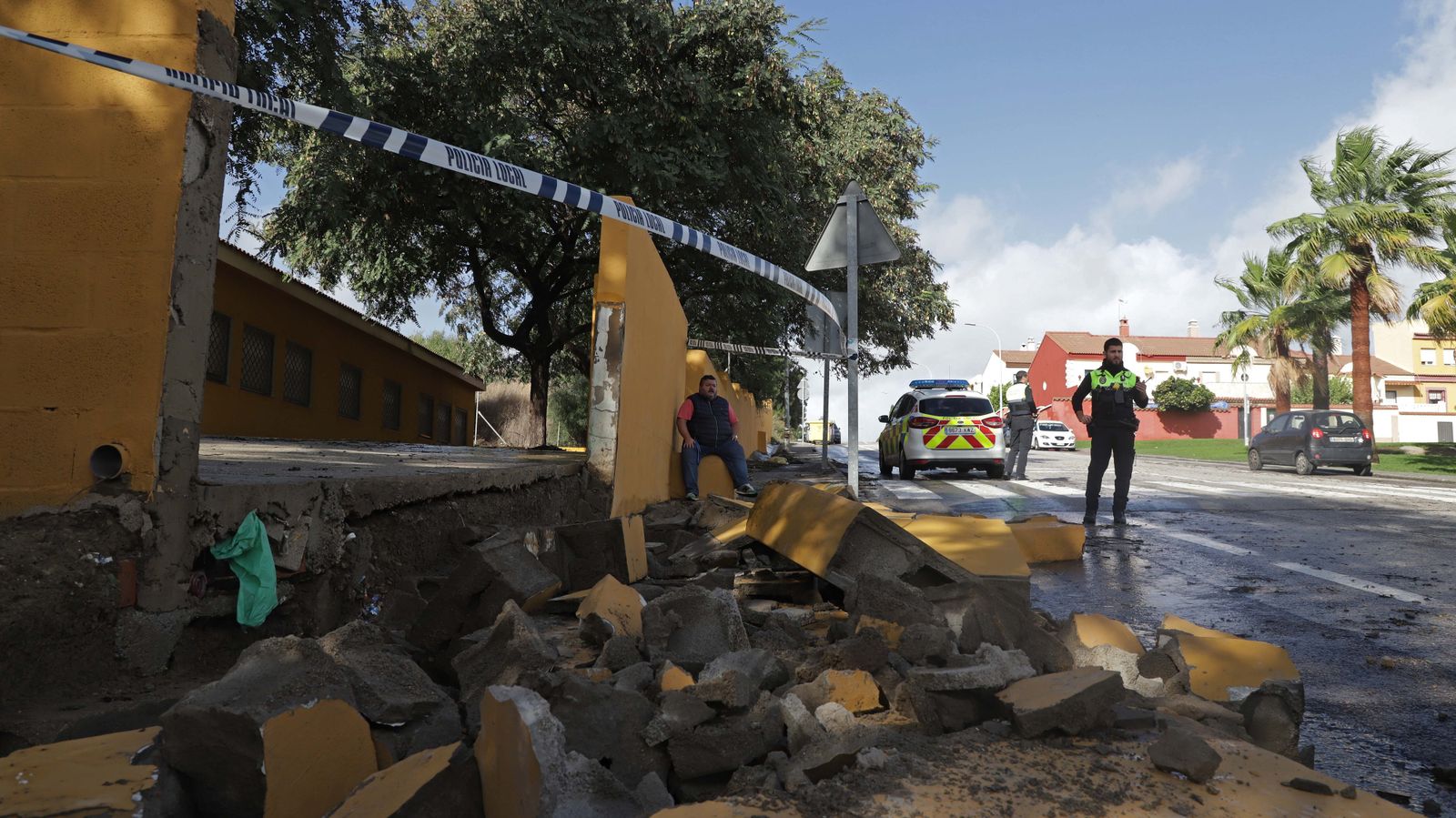 Fotos de los desperfectos provocados por la borrasca Efraín en el Campo de Gibraltar