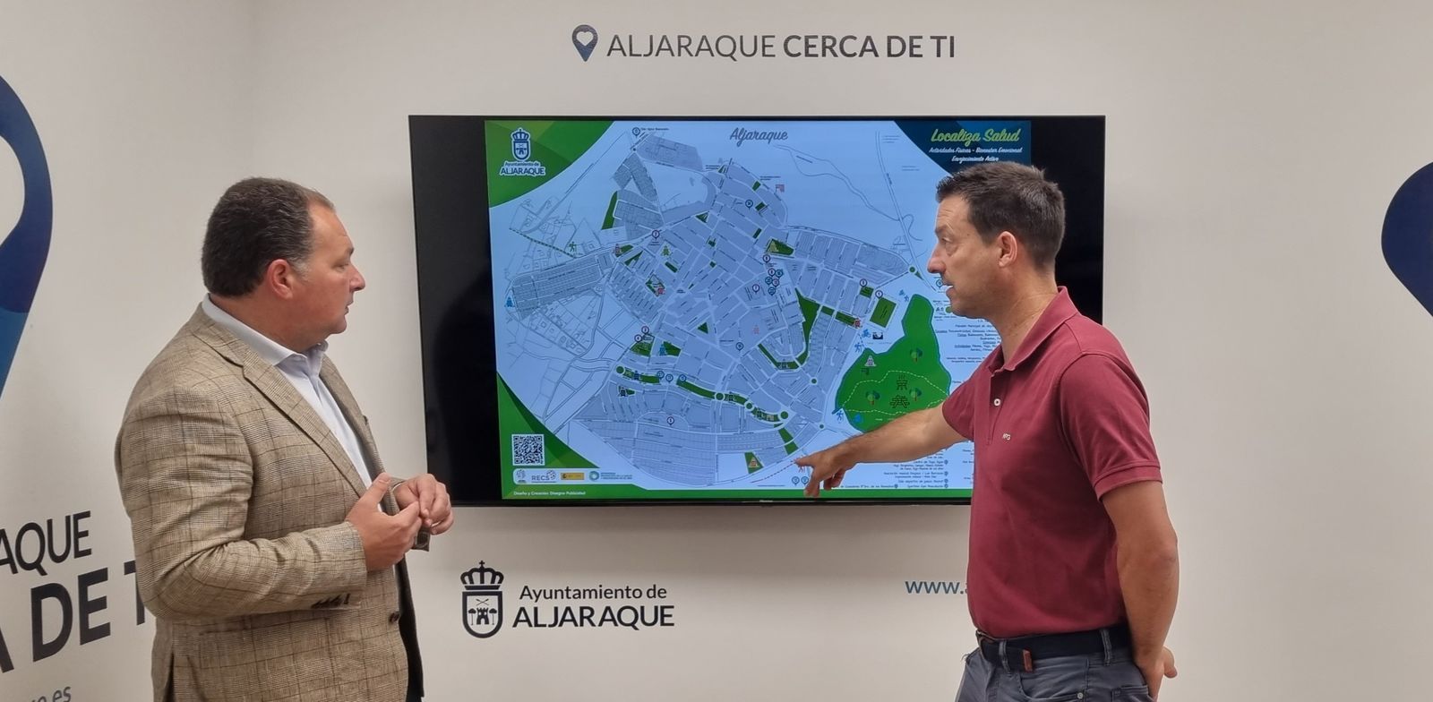 Aljaraque instala mapas de salud por el municipio para promover el bienestar entre los vecinos