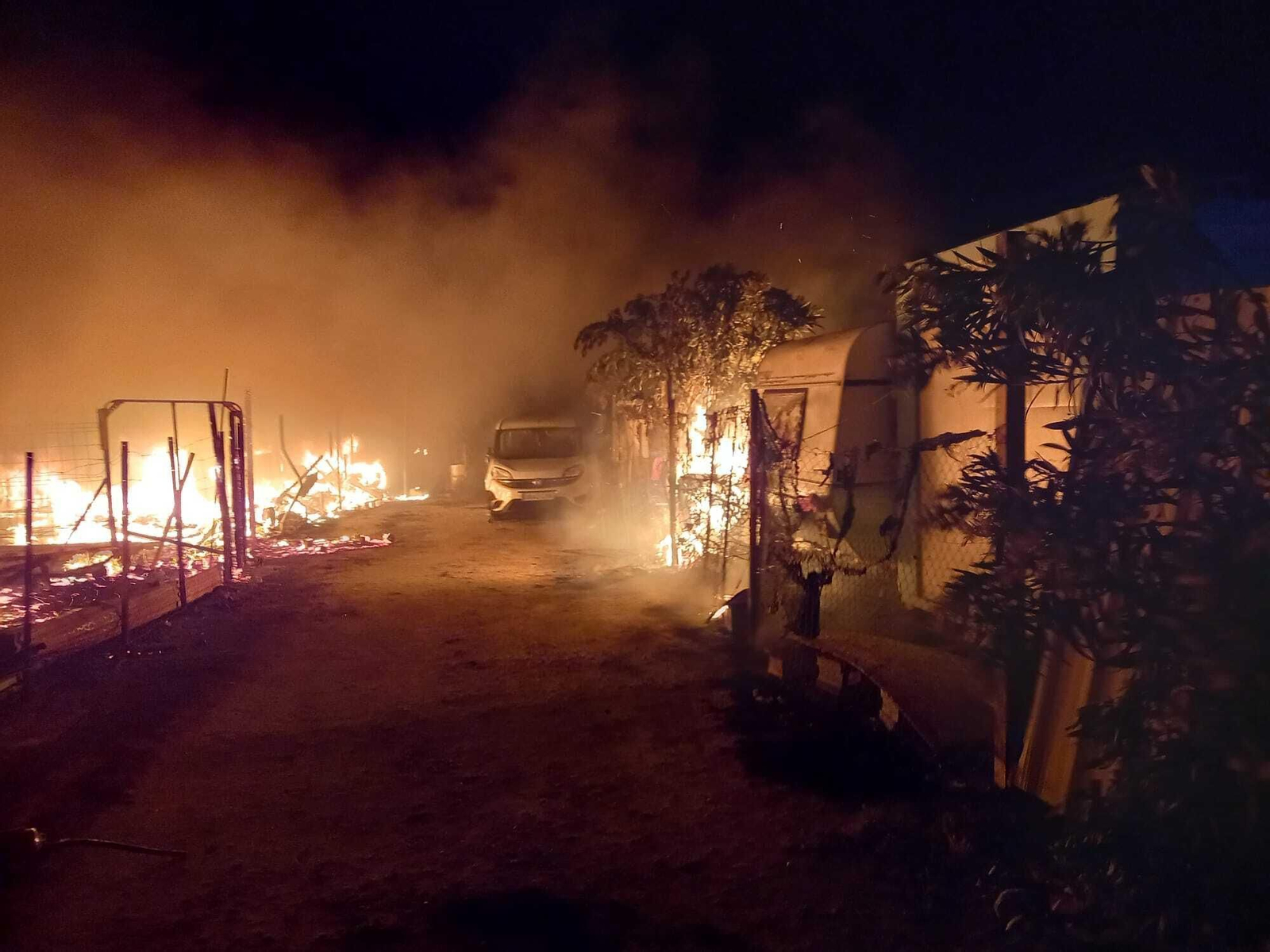 Así ha quedado la zona de El Palmar donde se ha declarado el incendio