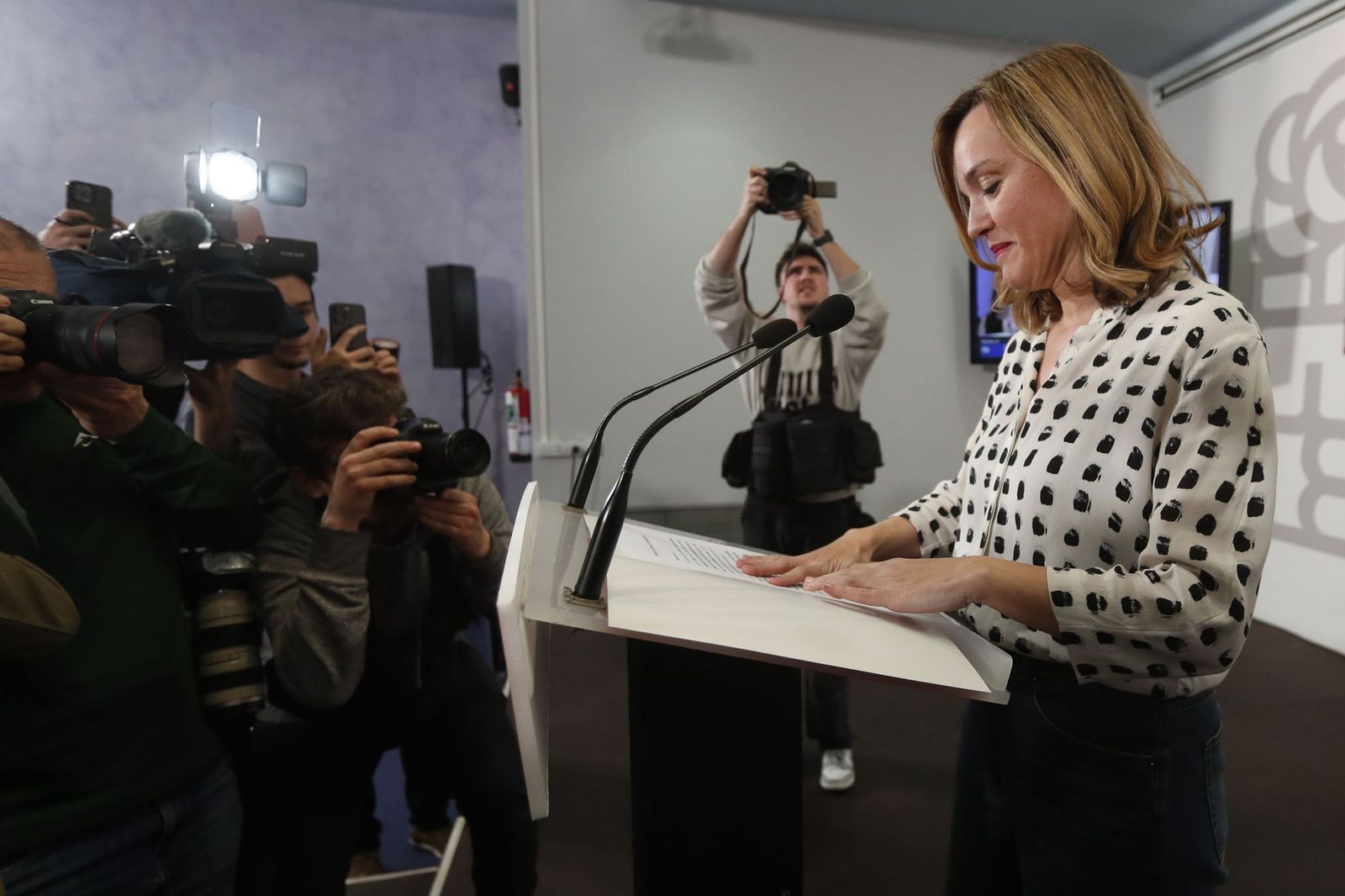 La candidata del PSOE, Pilar Alegría.