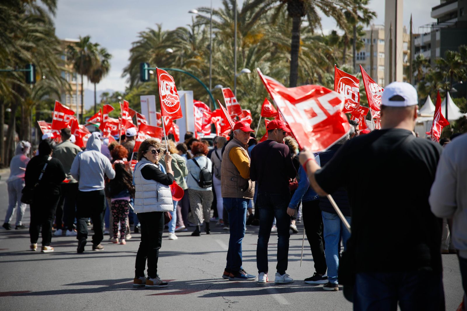 Las imágenes de la manifestación del Día del Trabajador en Almería