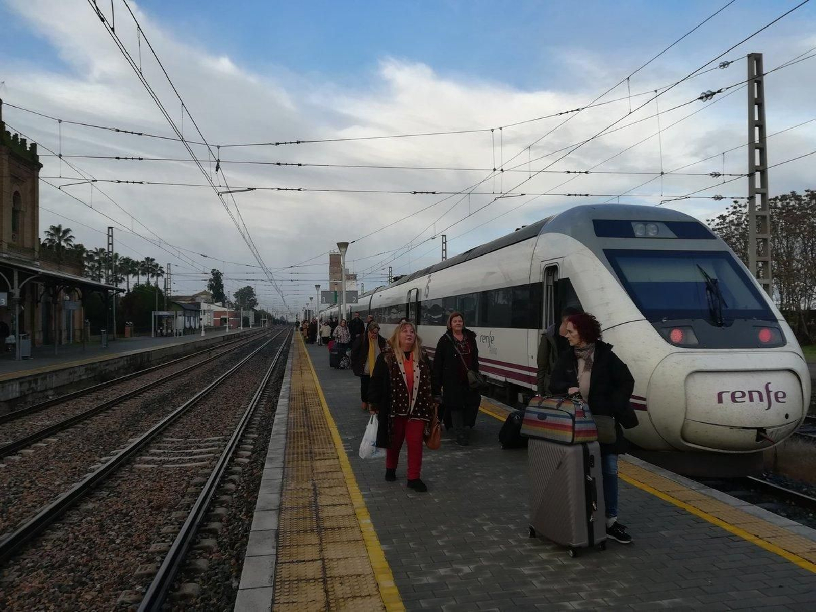 Tren desalojado por avería en La Palma.