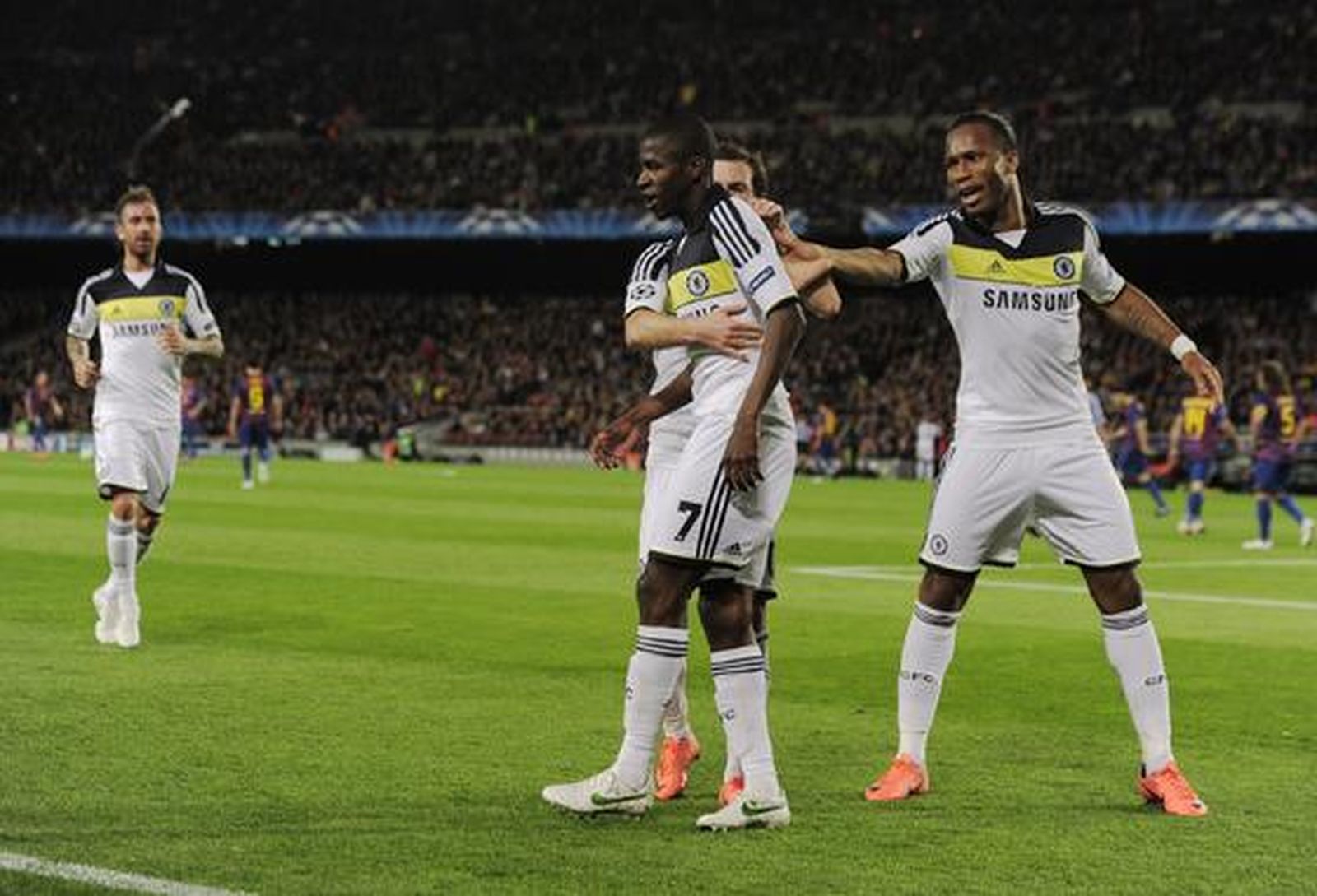 El Barcelona cae eliminado de la 'Champions' en semifinales ante el Chelsea (2-2). / AFP