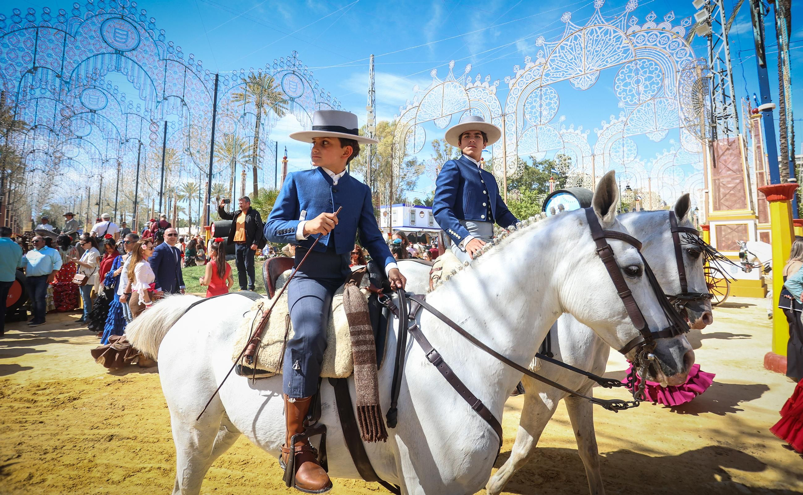 Imágenes del ambiente el domingo en la Feria de Jerez 2024