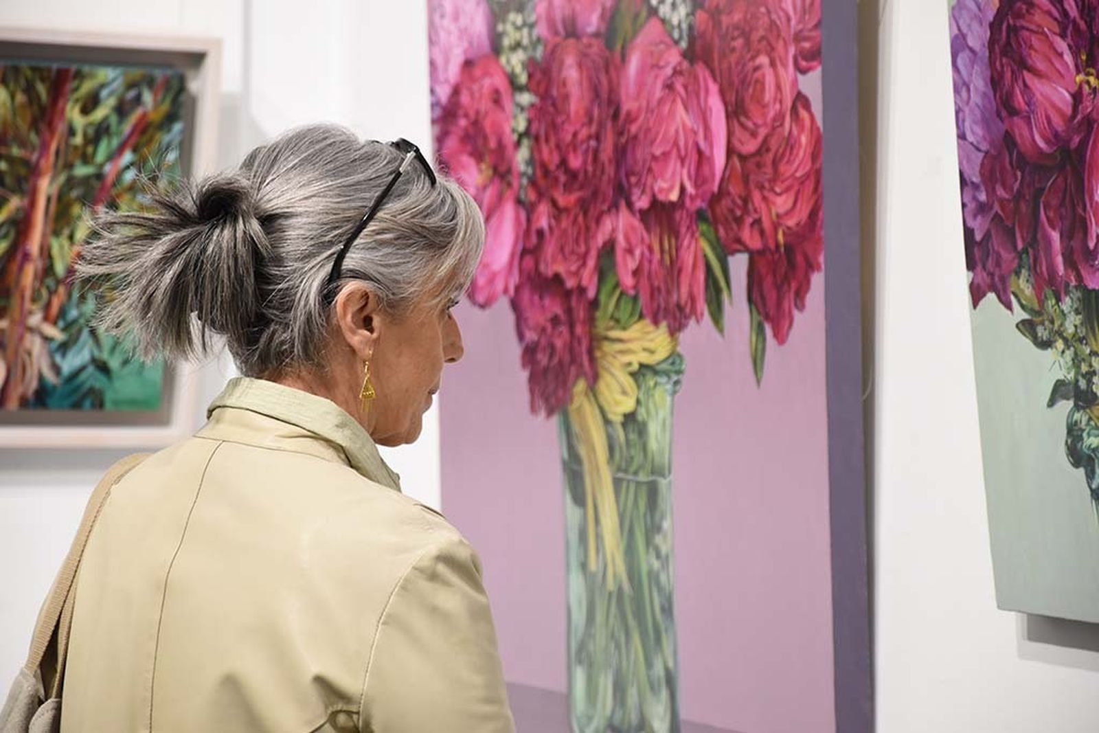 Inauguración exposición 'Naturaleza' del pintor ayamontino Juan Fernández.