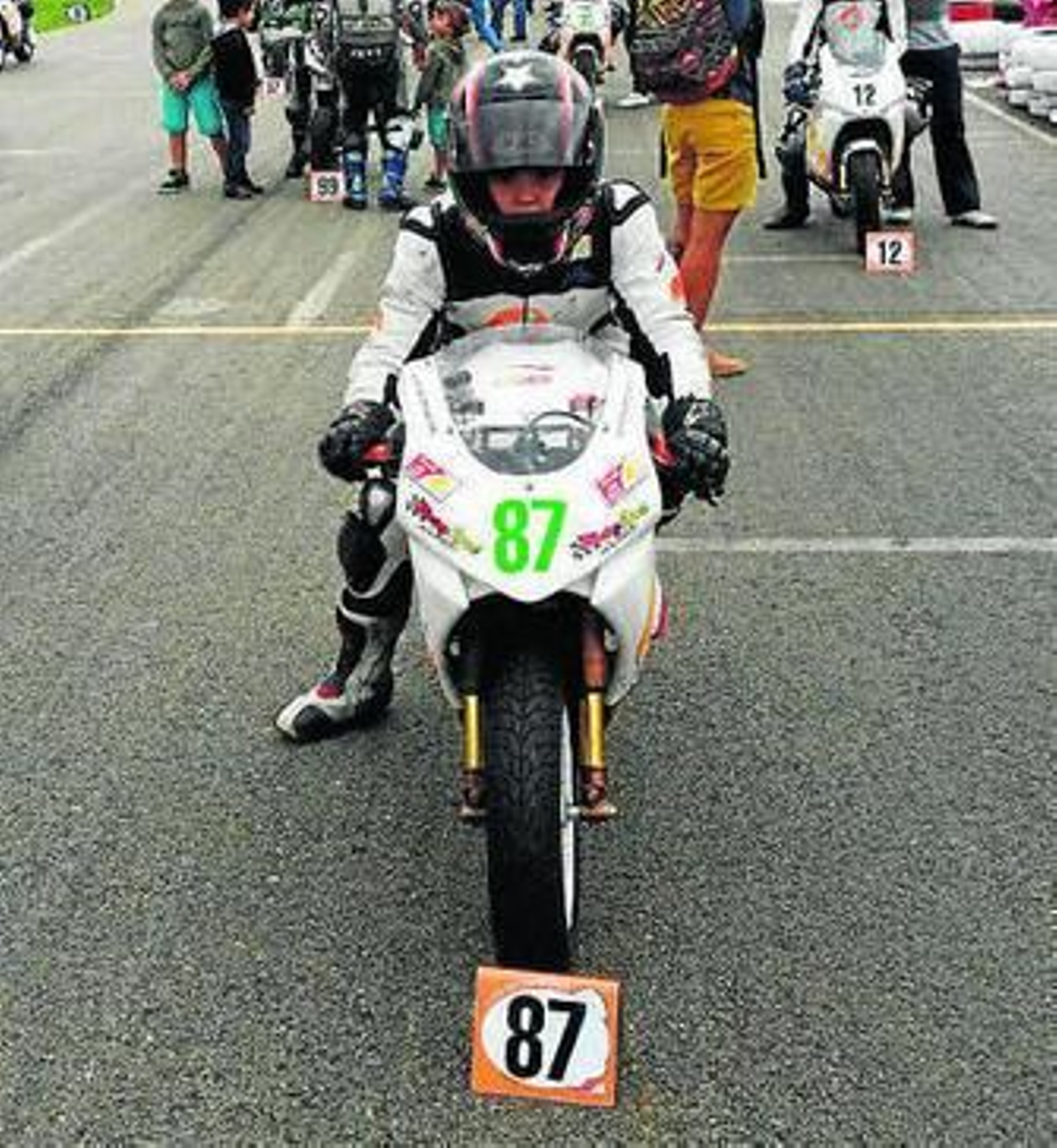 El jerezano Fau Cañero, en una carrera de la pasada temporada.