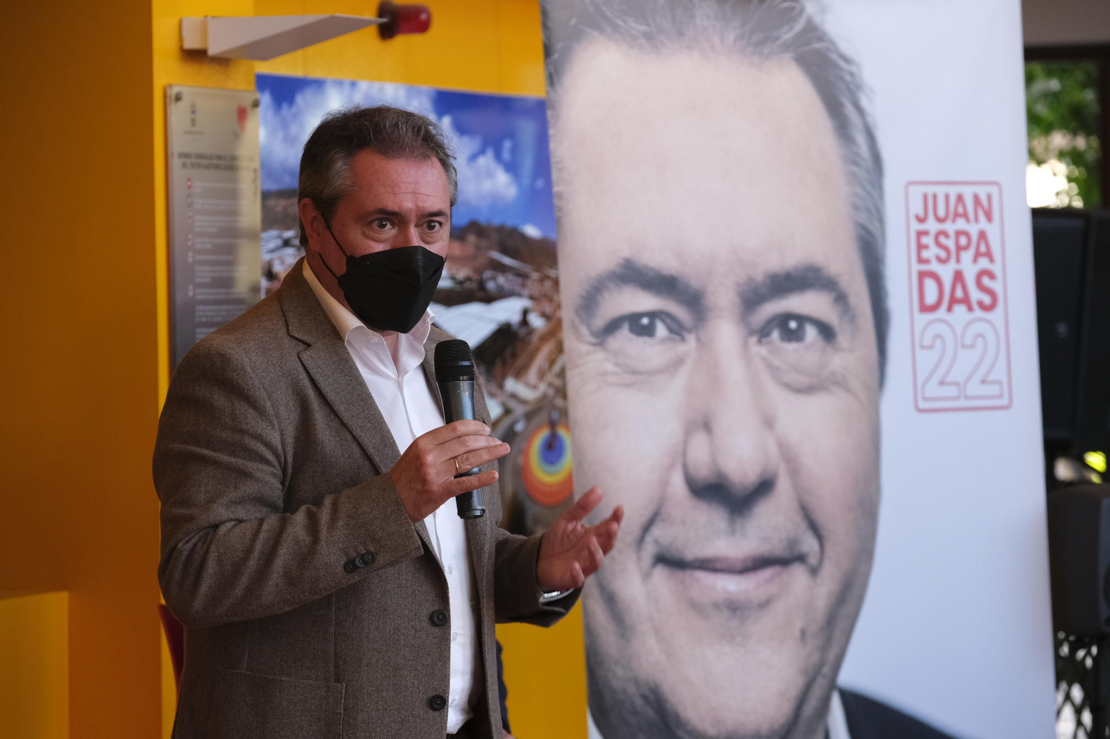 Imágenes de Juan Espadas, Secretario General del PSOE en Andalucía, en Almería.