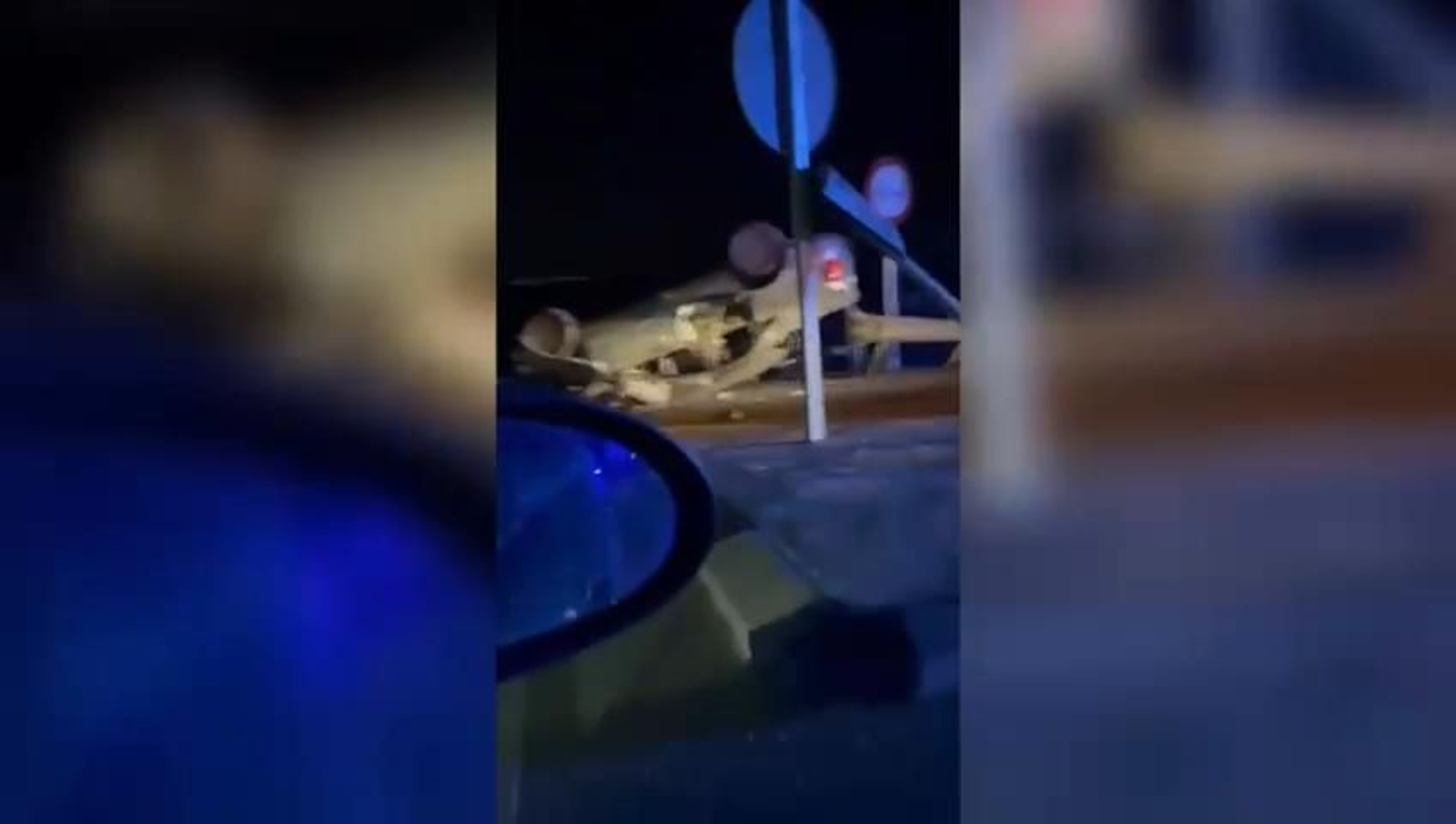 Aparatoso accidente de tráfico en Iznatoraf
