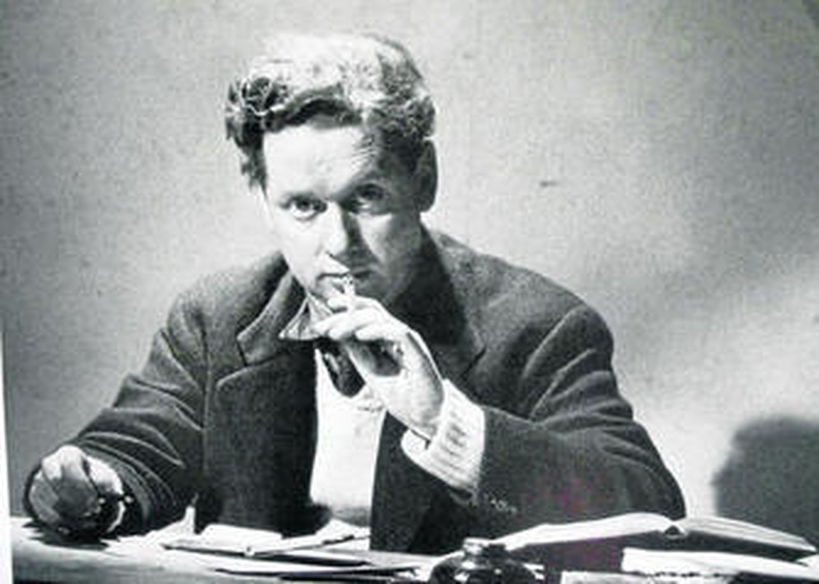 El poeta galés Dylan Thomas (Swansea, 1914-Nueva York, 1953), uno de los grandes en lengua inglesa.