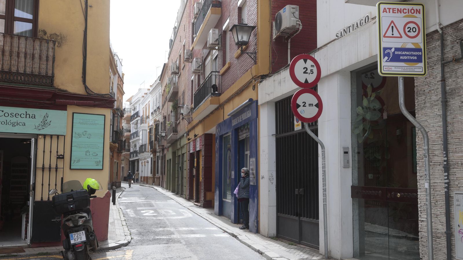 La calle Santiago, de donde sale el Beso de Judas.