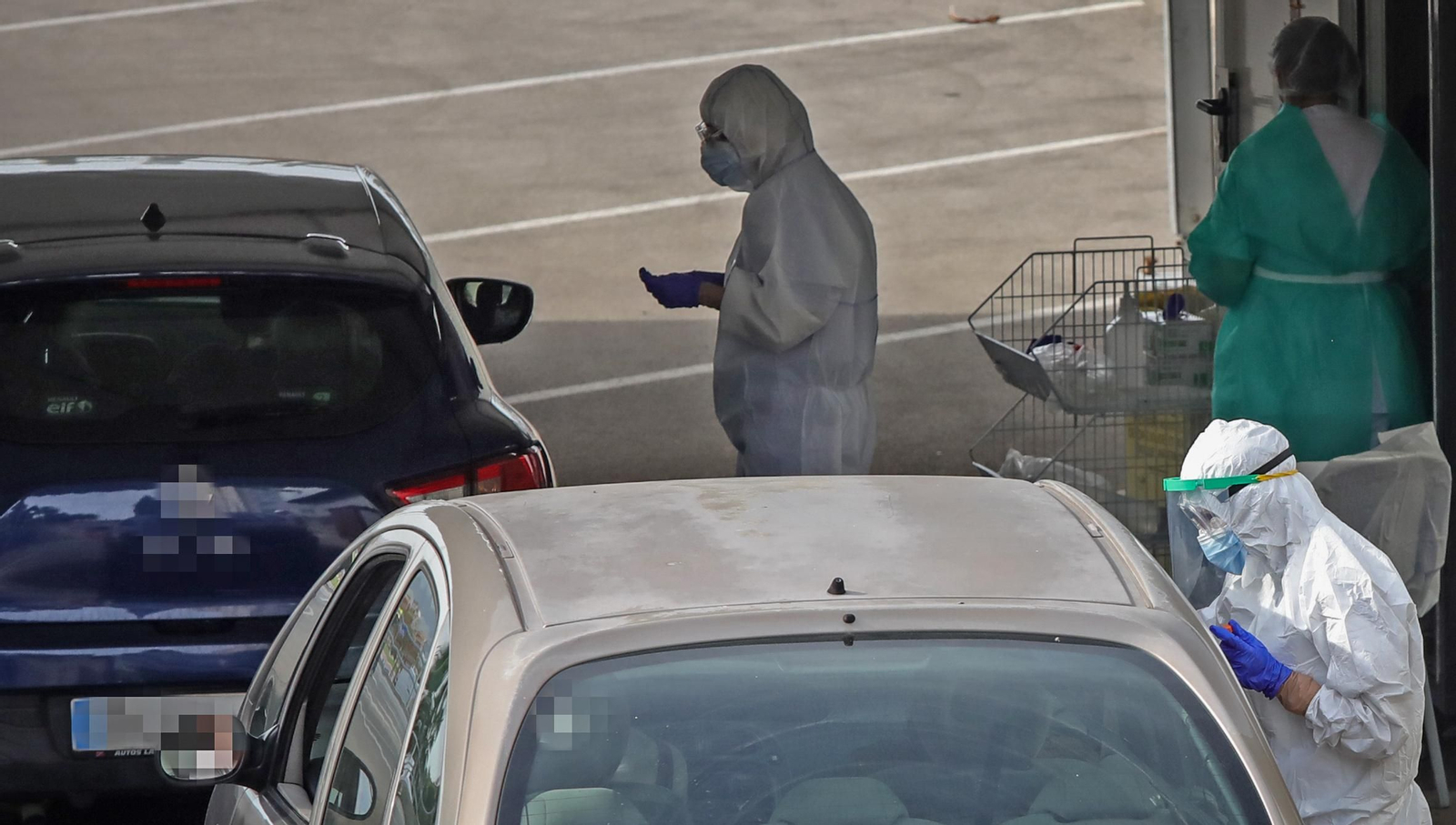 Jornada muy intensa en el Covid-Car, aumentan los positivos confirmados por PCR